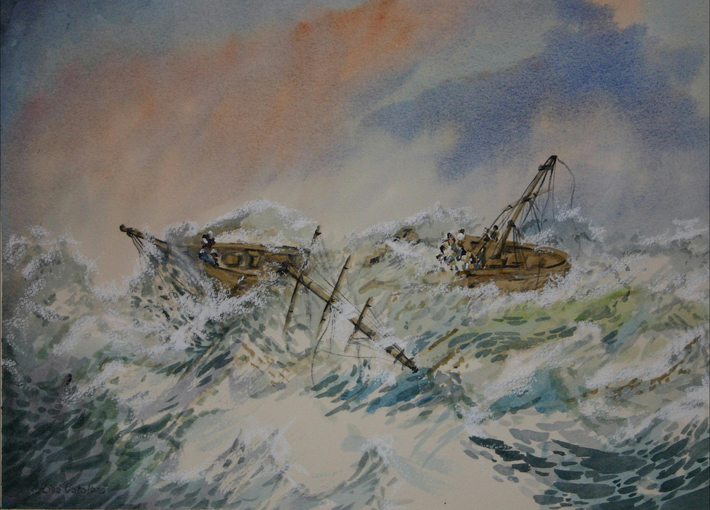 Admella Discovery Trail Admella Shipwreck painting