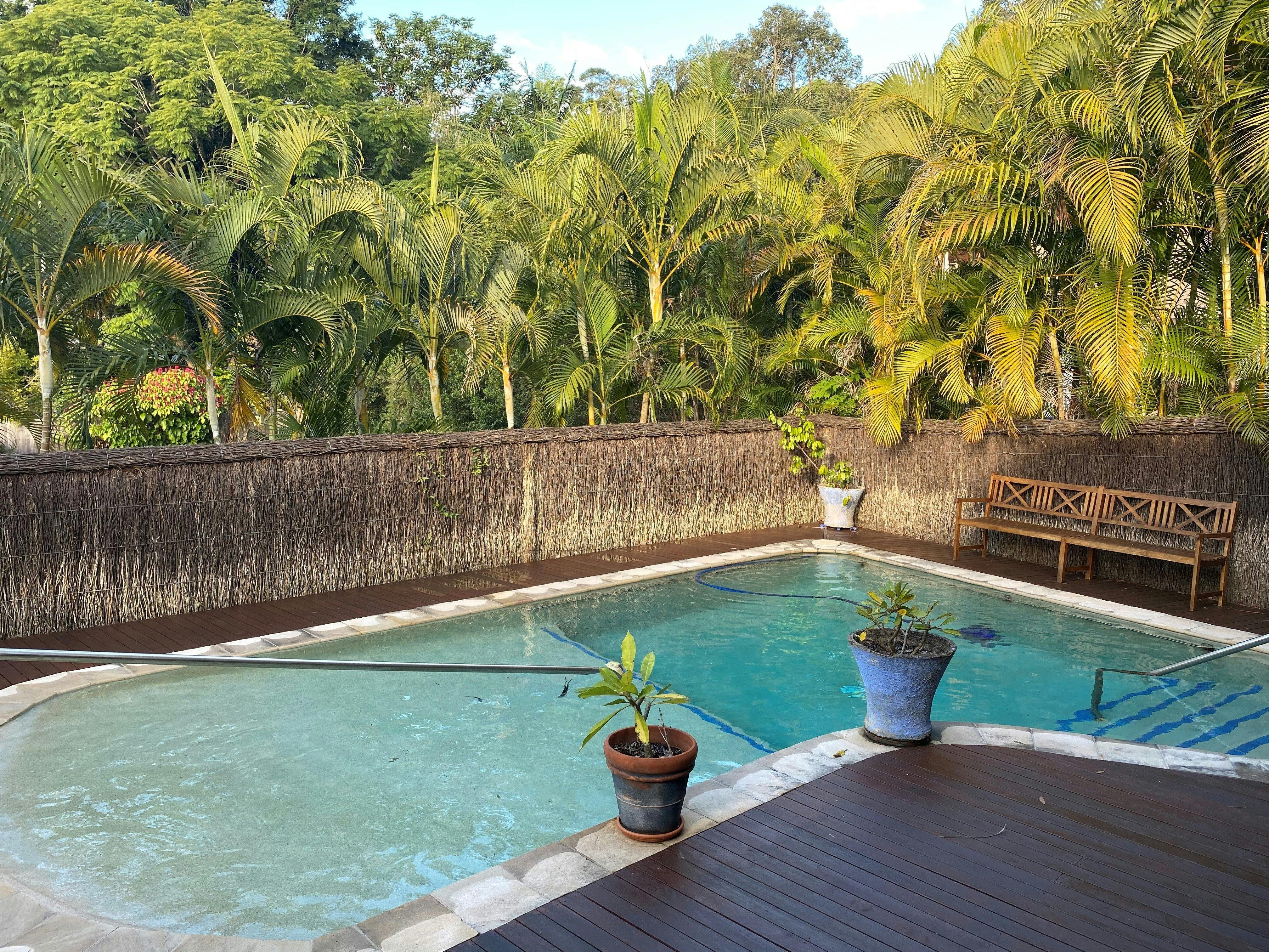 Private salt water pool