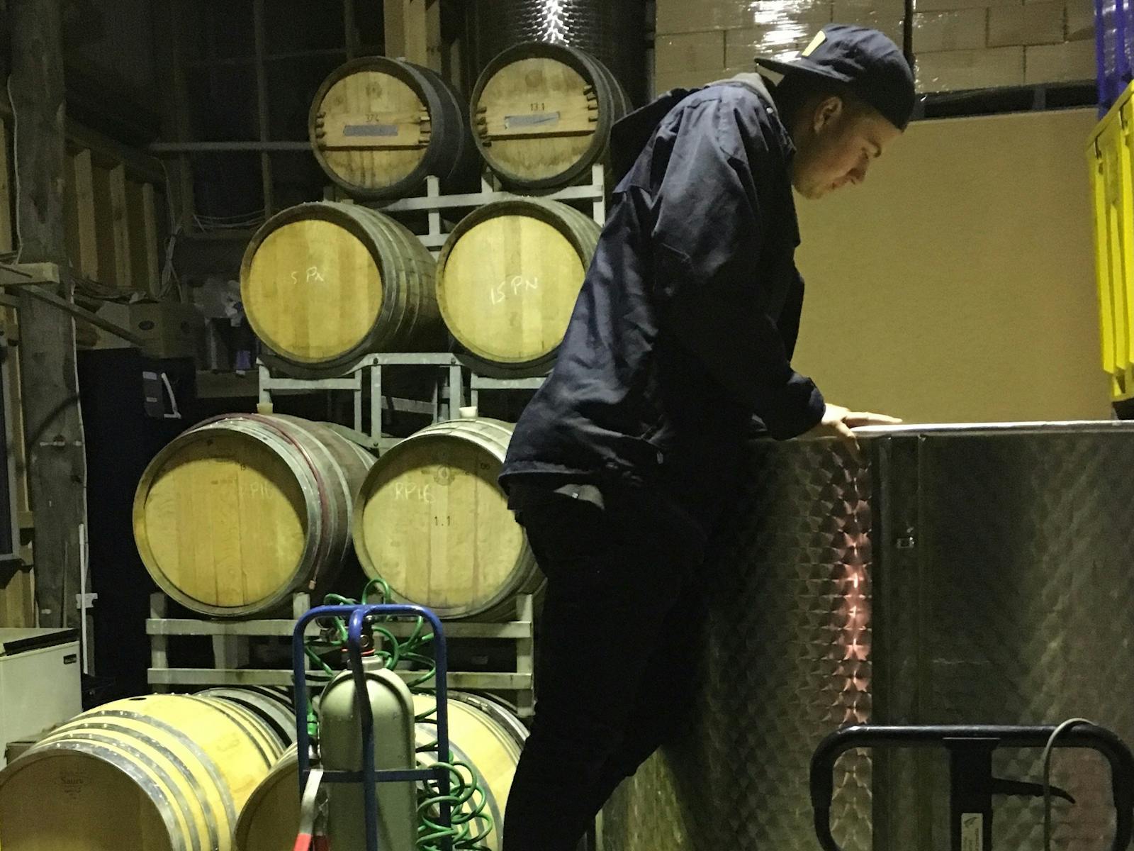 Winemaking on-site