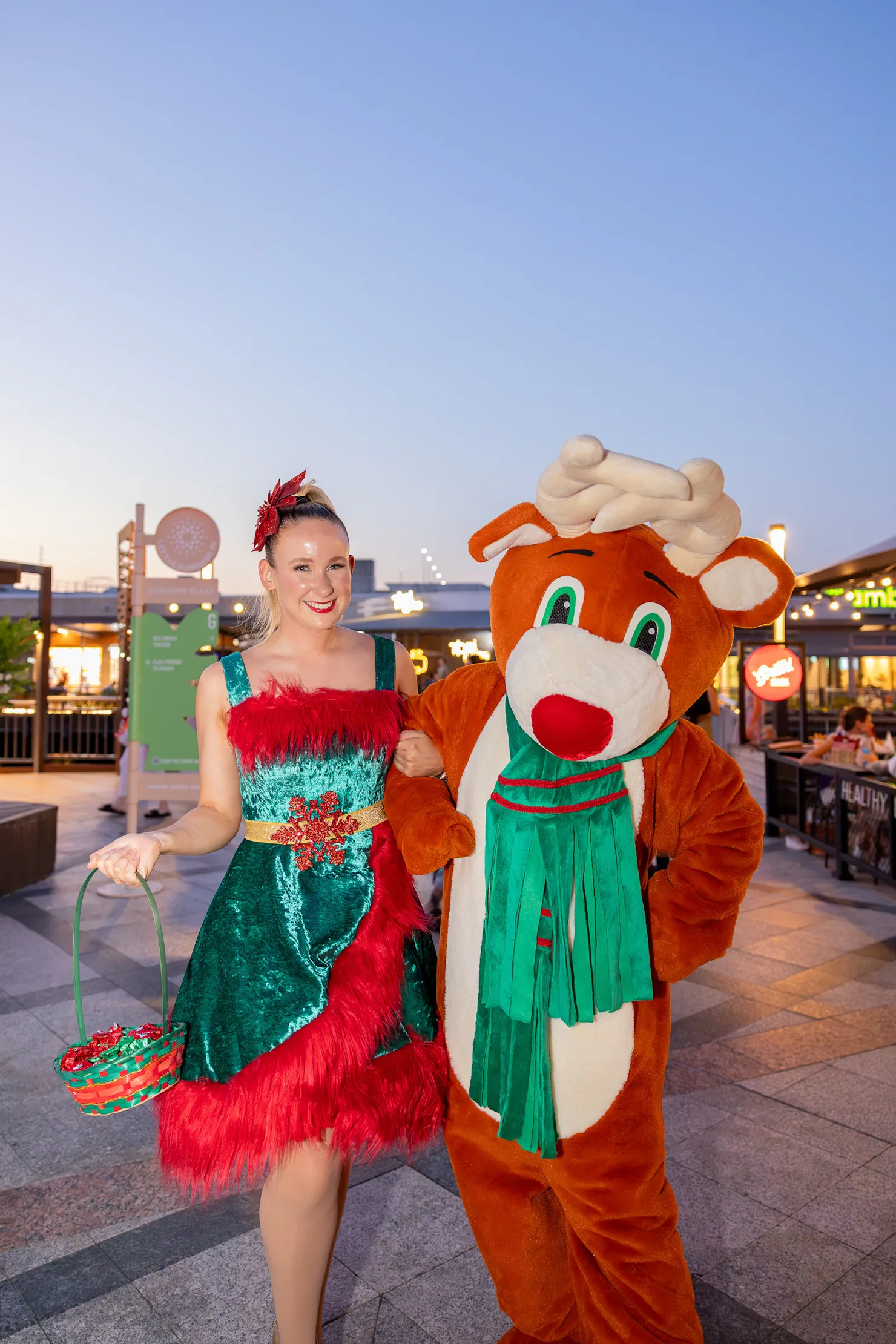 Santa's Arrival at Sunshine Plaza