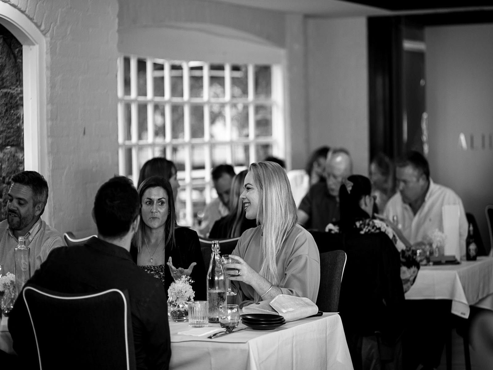 Guests dining at Alida