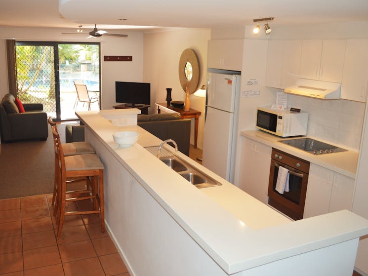 Open plan kitchen & Living area