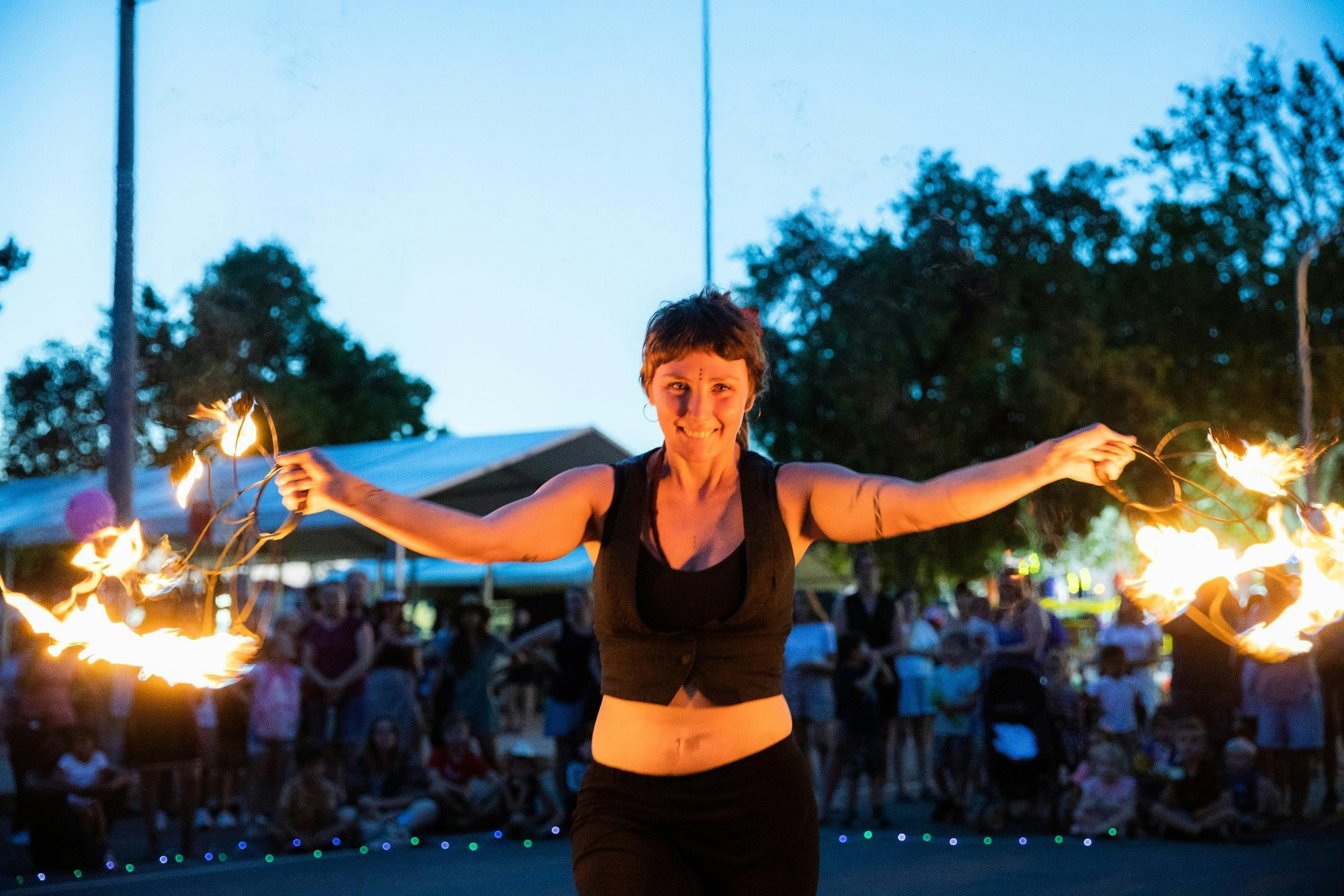 Festival fringe - fire twirler