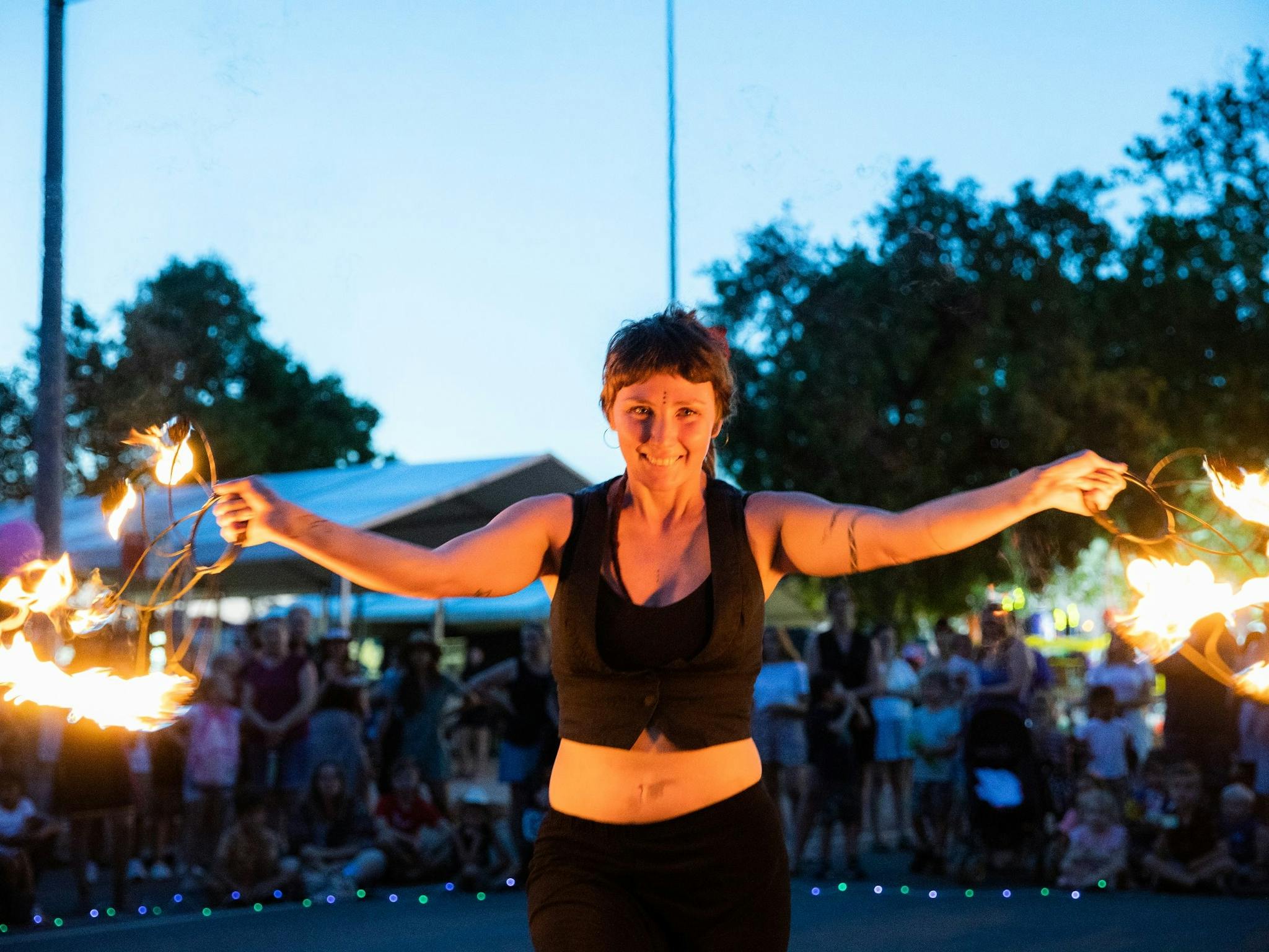 Festival fringe - fire twirler