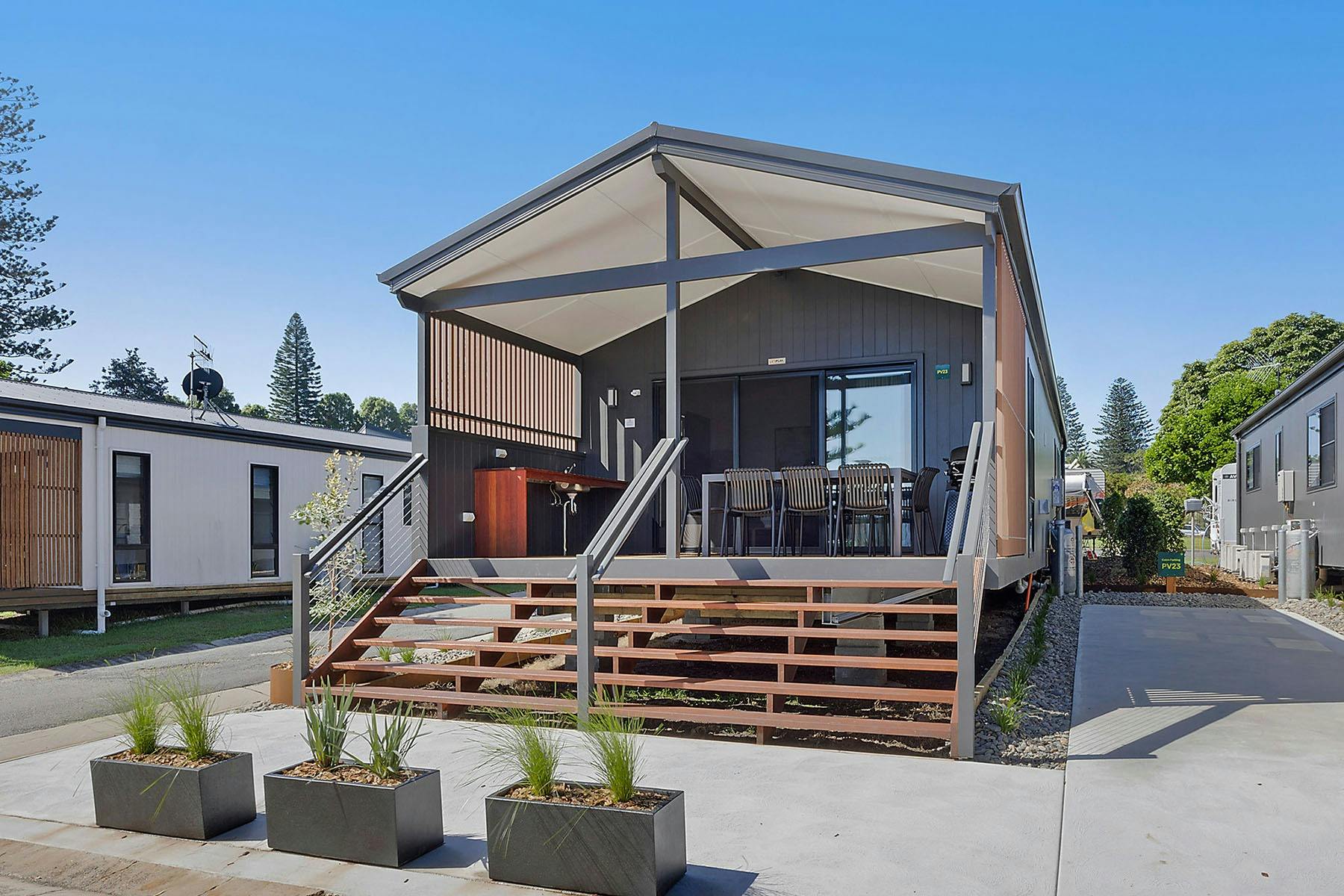 New cabins at Reflections Forster Beach
