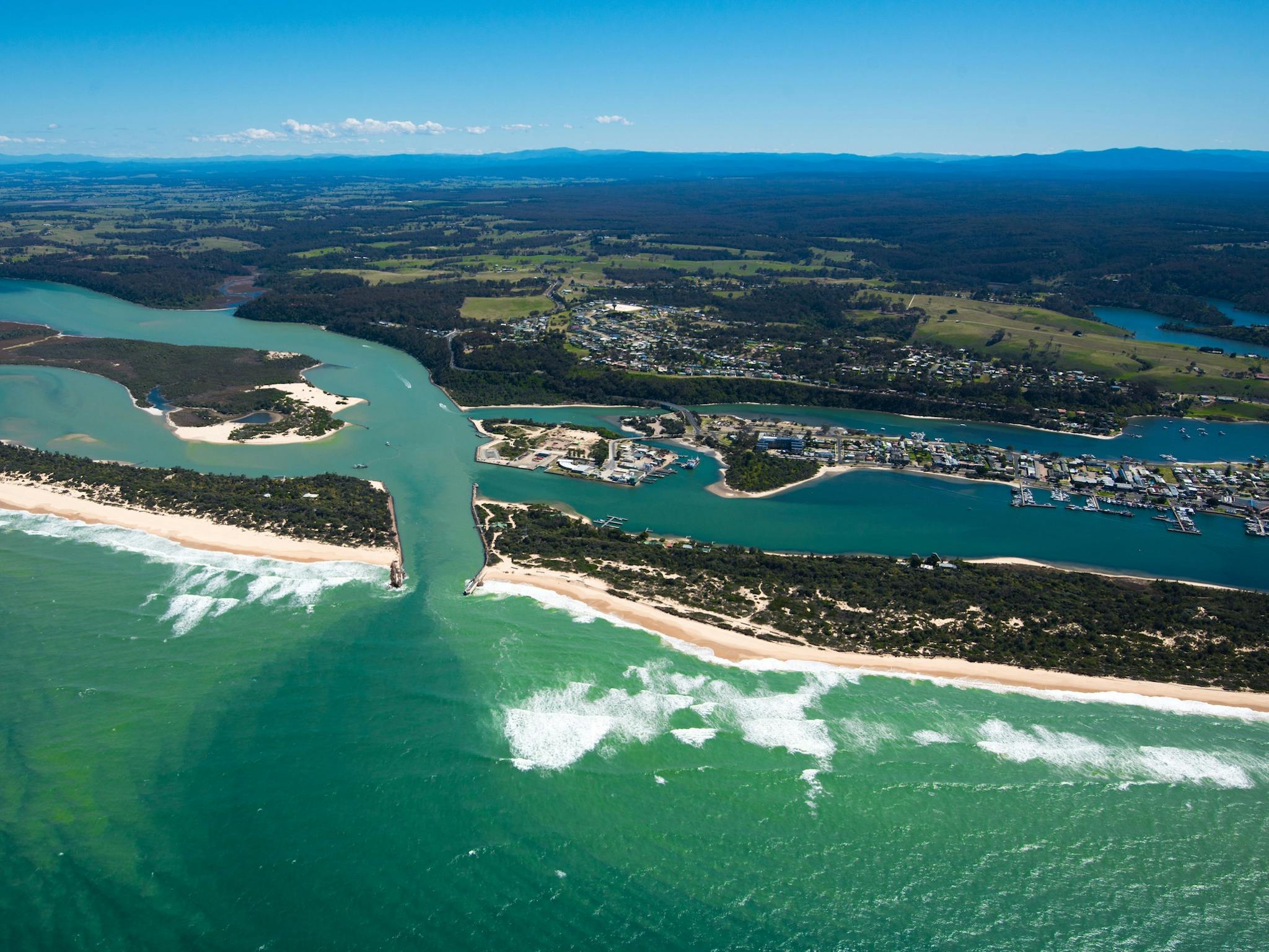 View of The Entrance and Lakes Entrance township