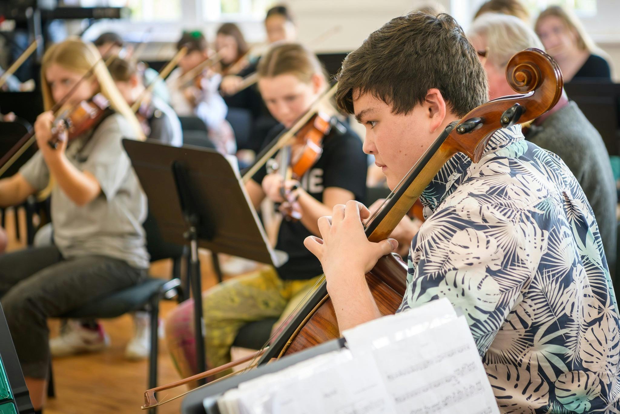 Children performing