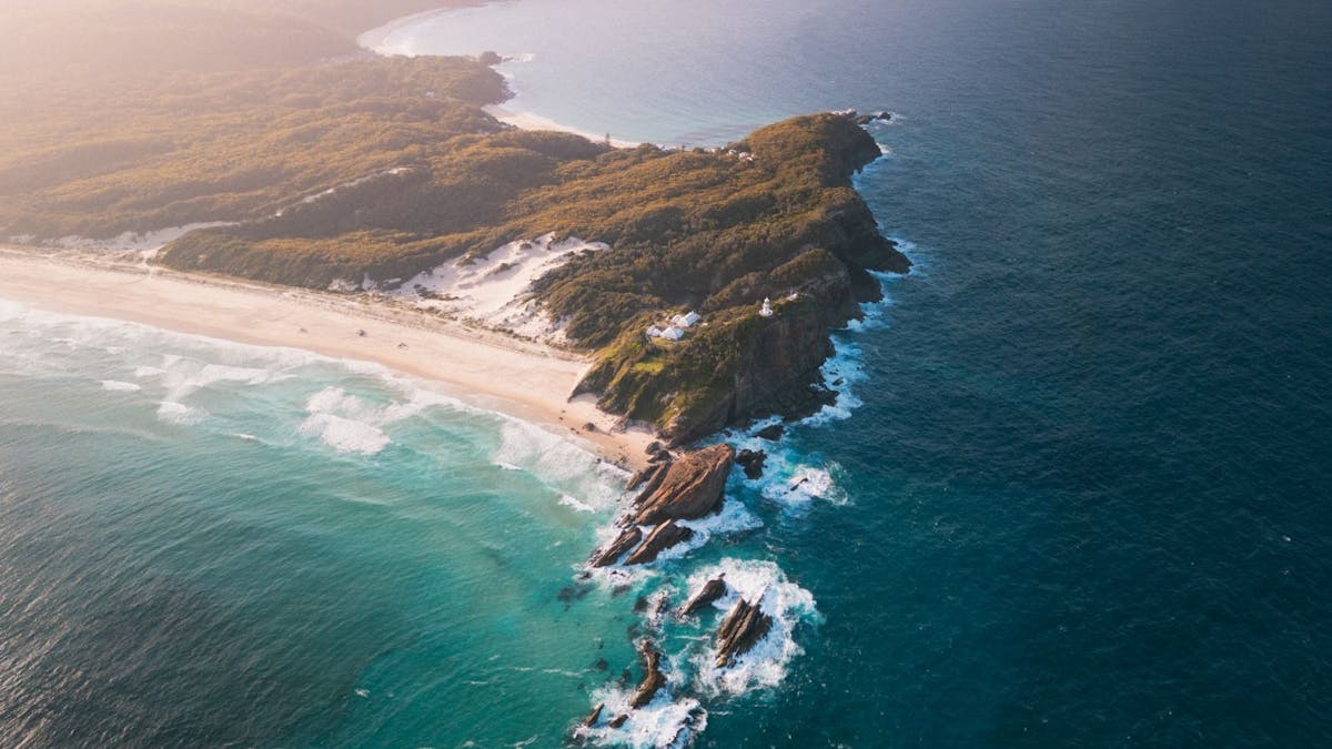 Aerial Coastline view
