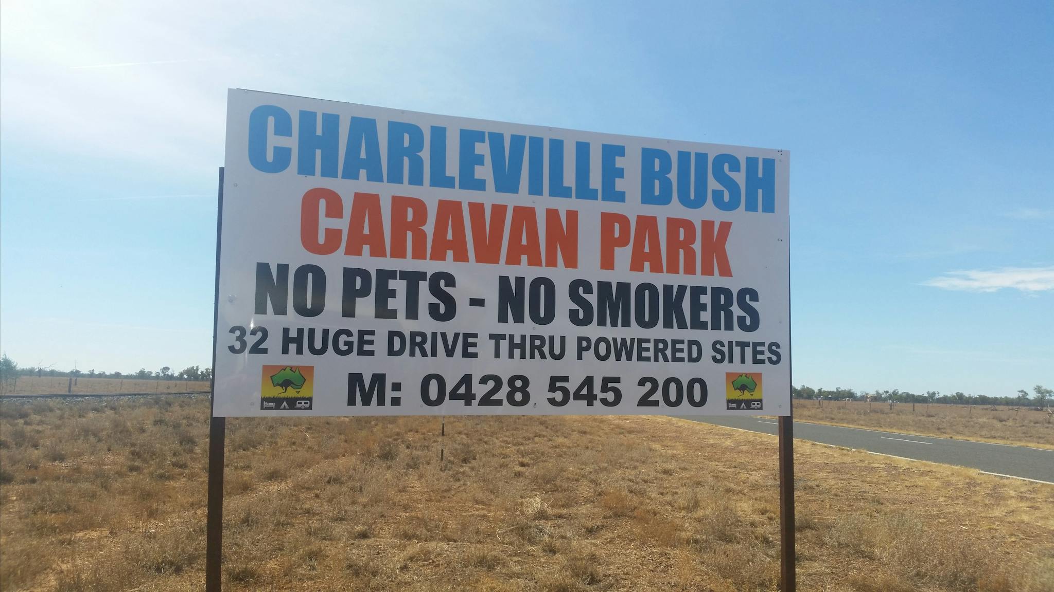 Charleville Bush Caravan Park signs Charleville Bush Caravan Park signs