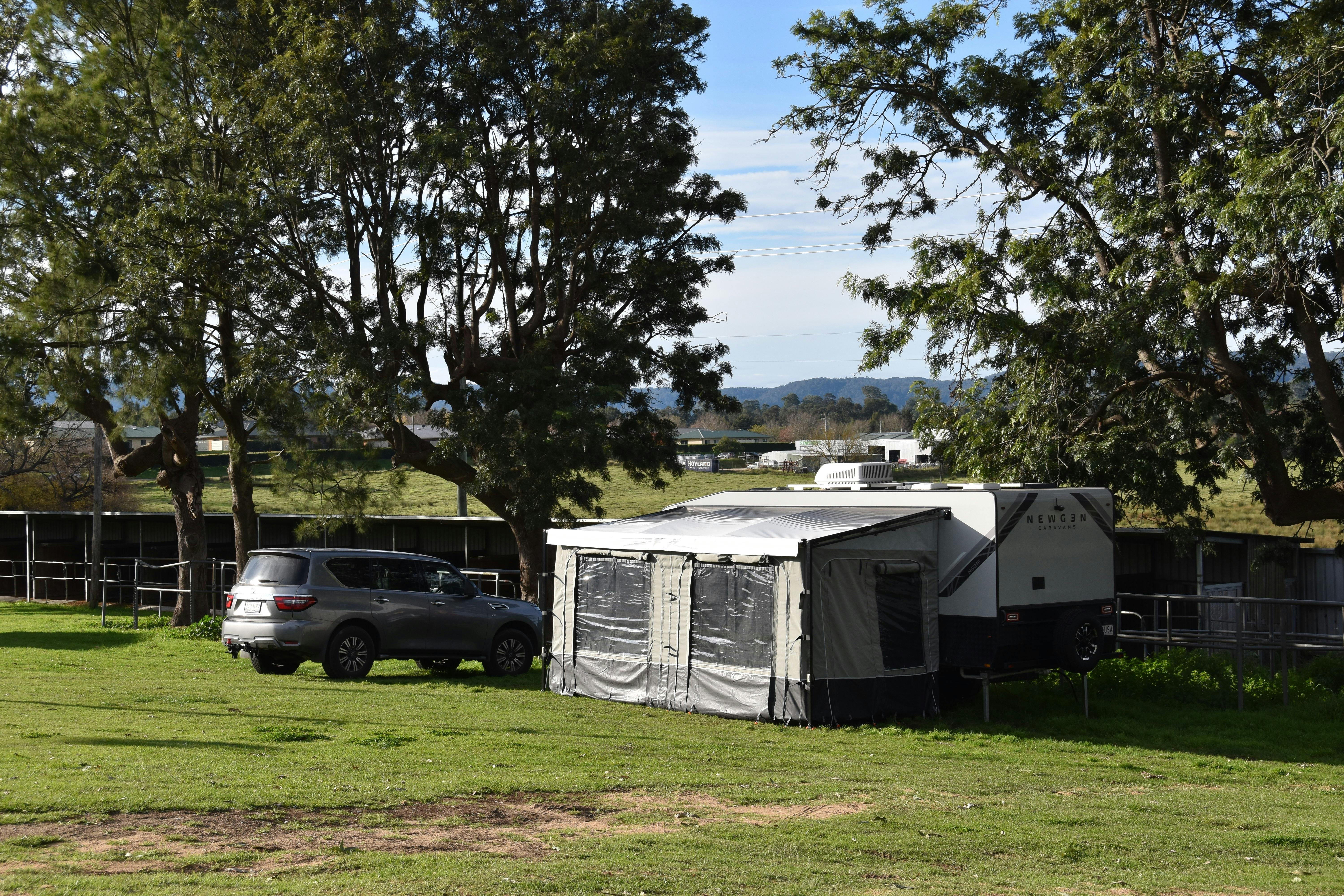 Below the Showground Arena