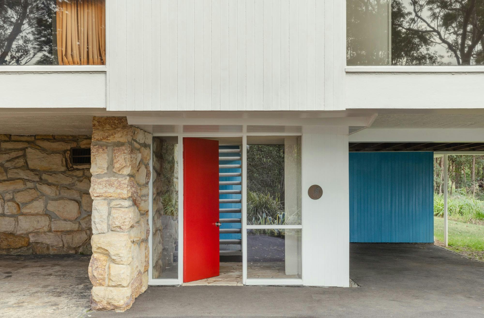 Exterior of midcentury house