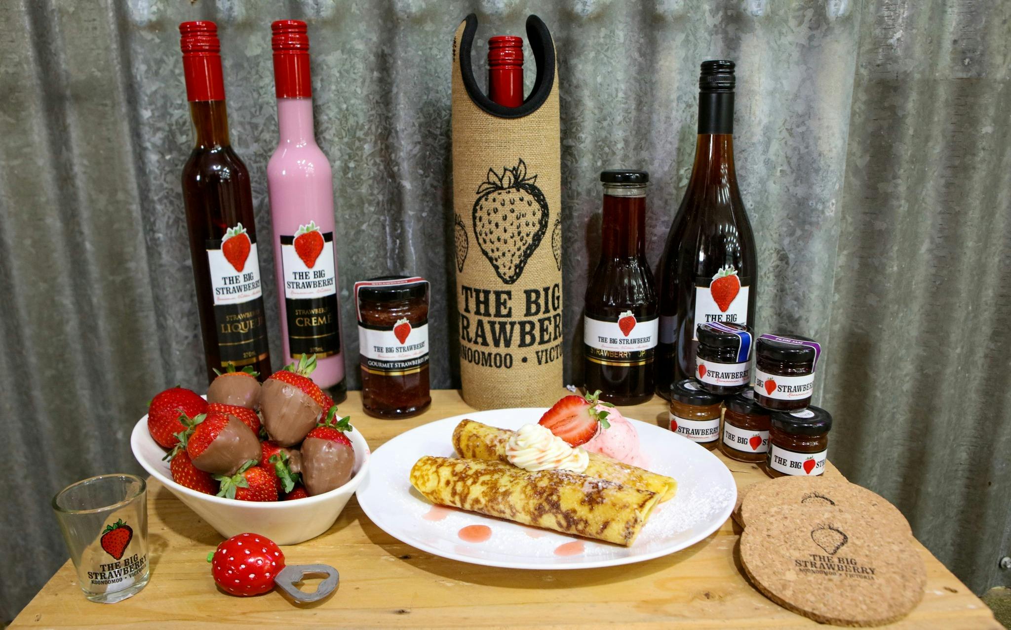 overview of some of The Big Strawberry products