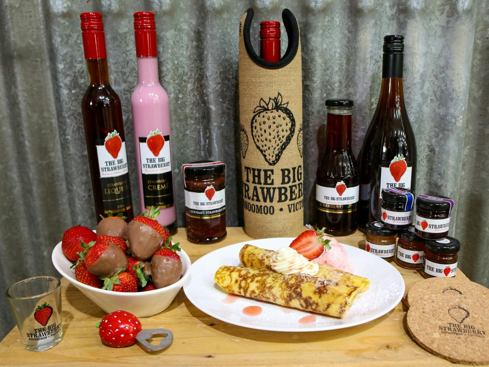 overview of some of The Big Strawberry products