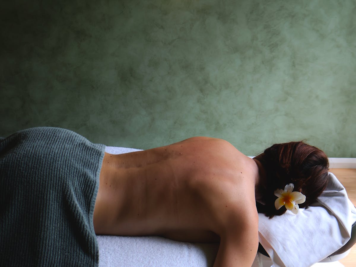 Woman having a massage