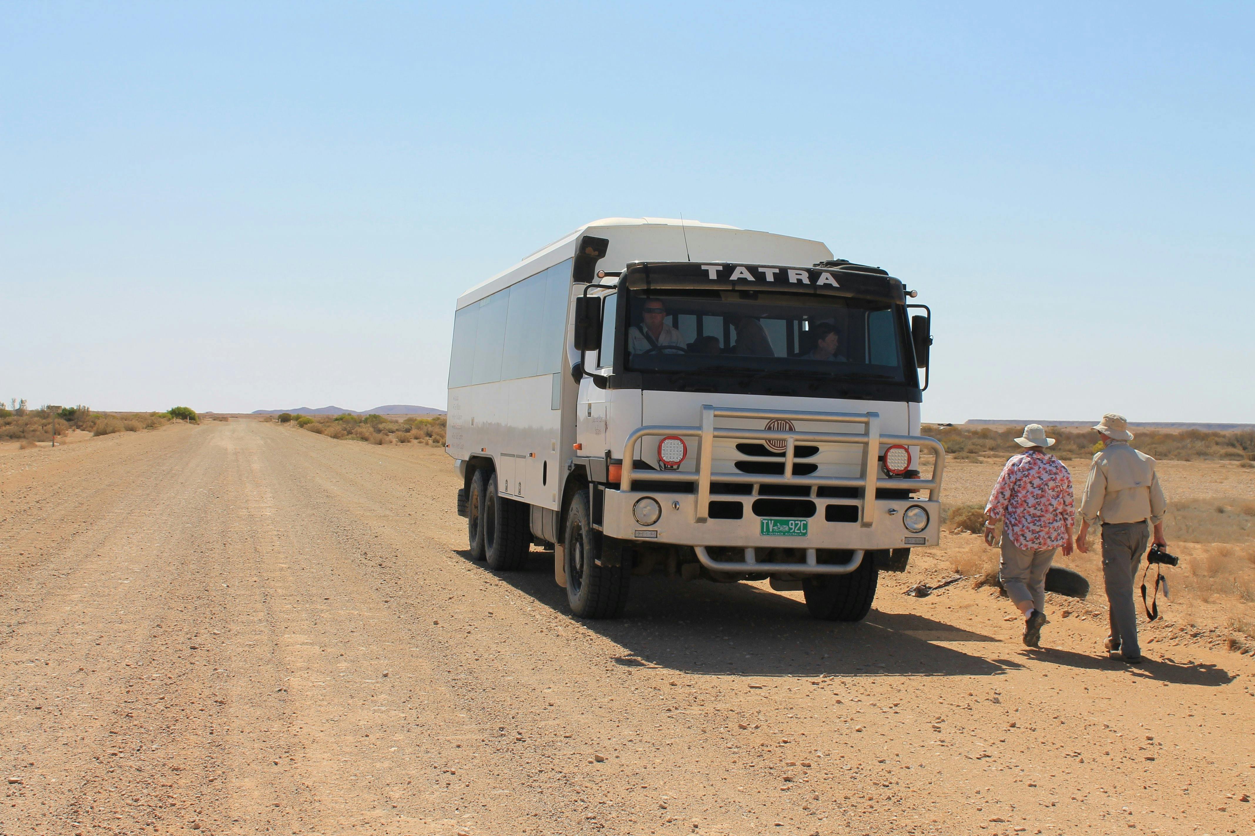 6WD coach driving on the dirt Birdsville Track