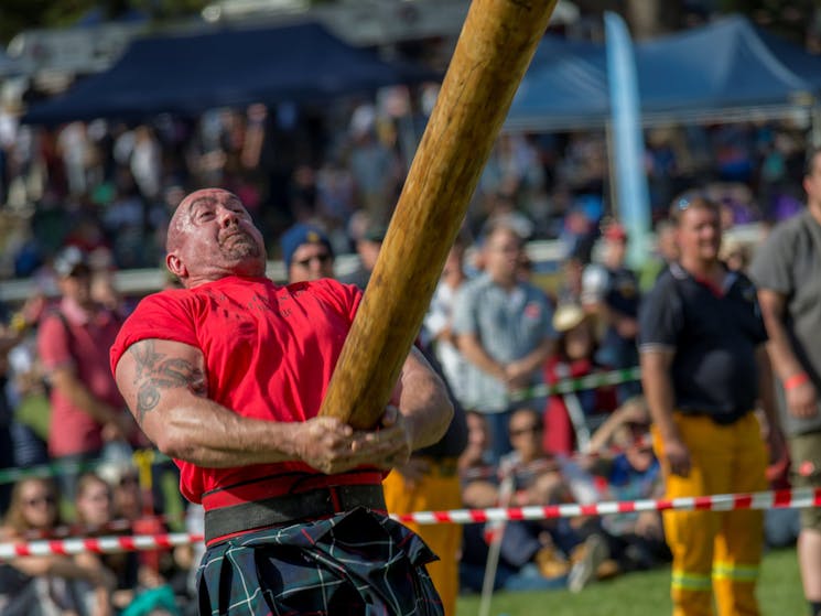 Tossing the Caber