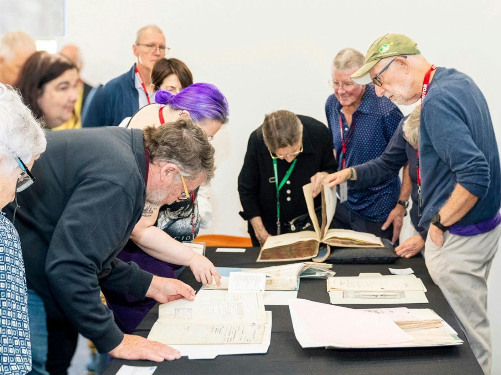 Visitors at the National Archives Preservation Facility tour