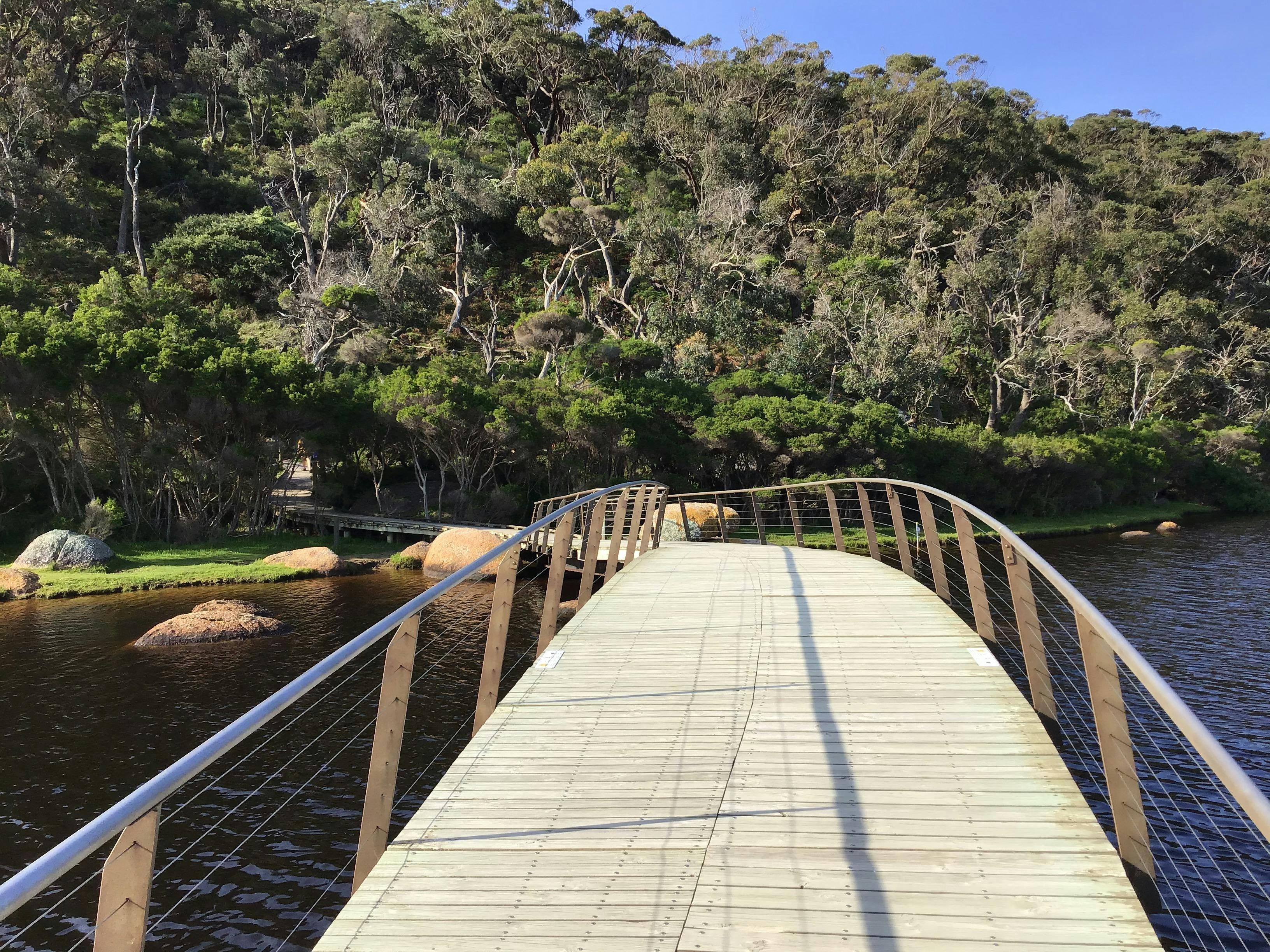 The walk to Squeaky Beach