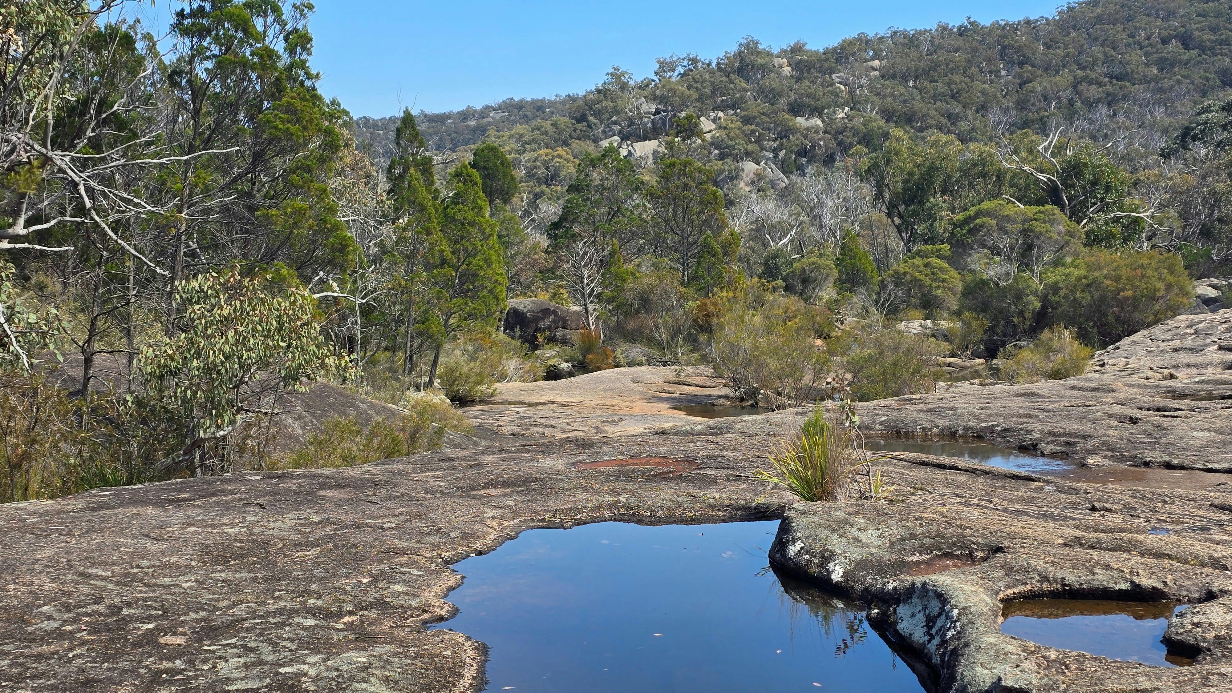 Waterways carved through the rocks