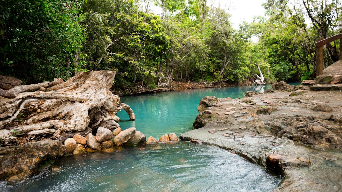 Turquoise waters of the Cardwell Spa Pool