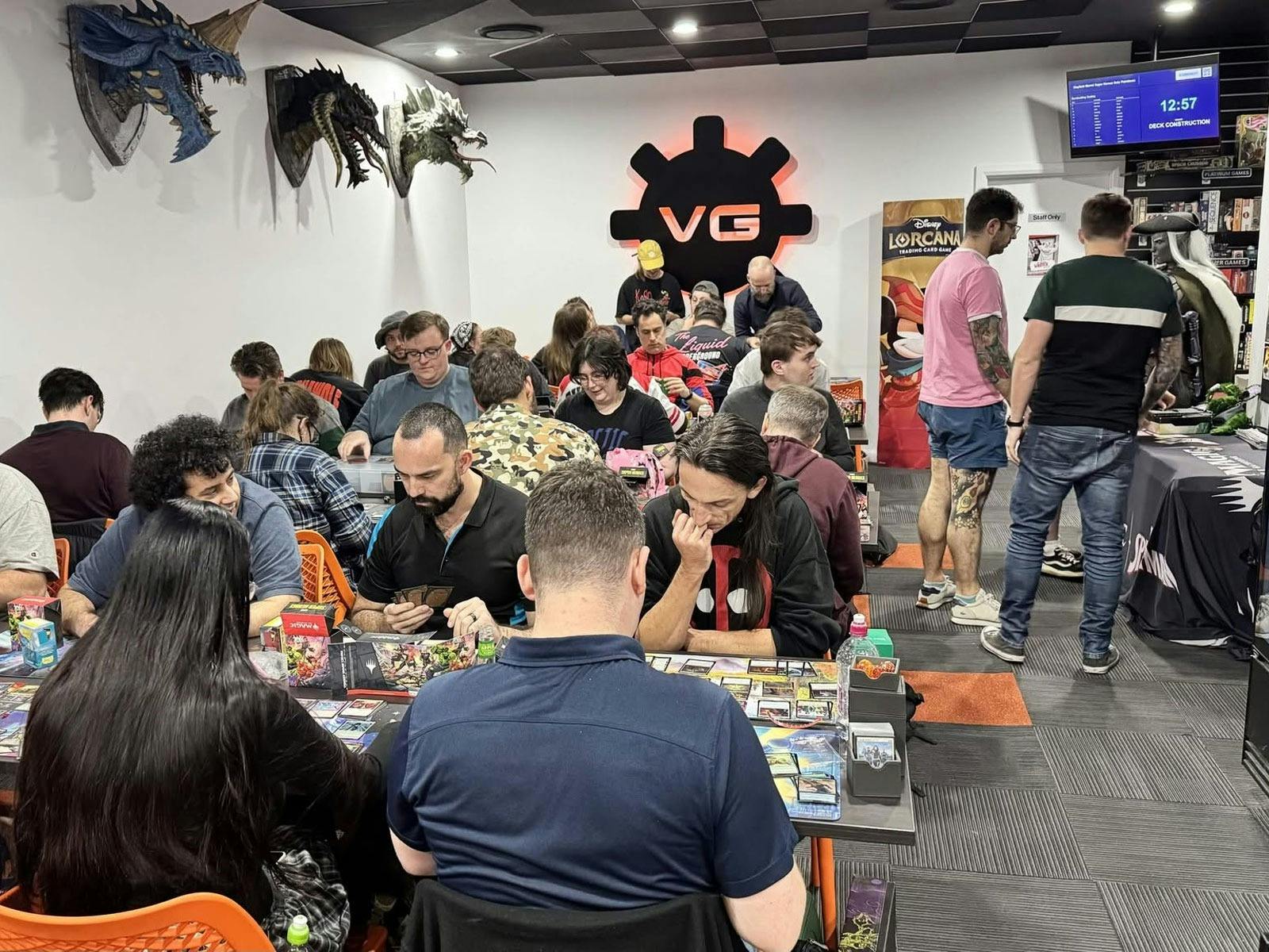 A full house for the Marvel Super Heroes Prerelease for Magic the Gathering at Vault Games Clayfield