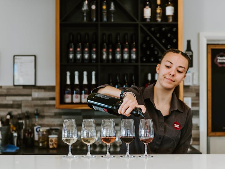 Tasting flight wine