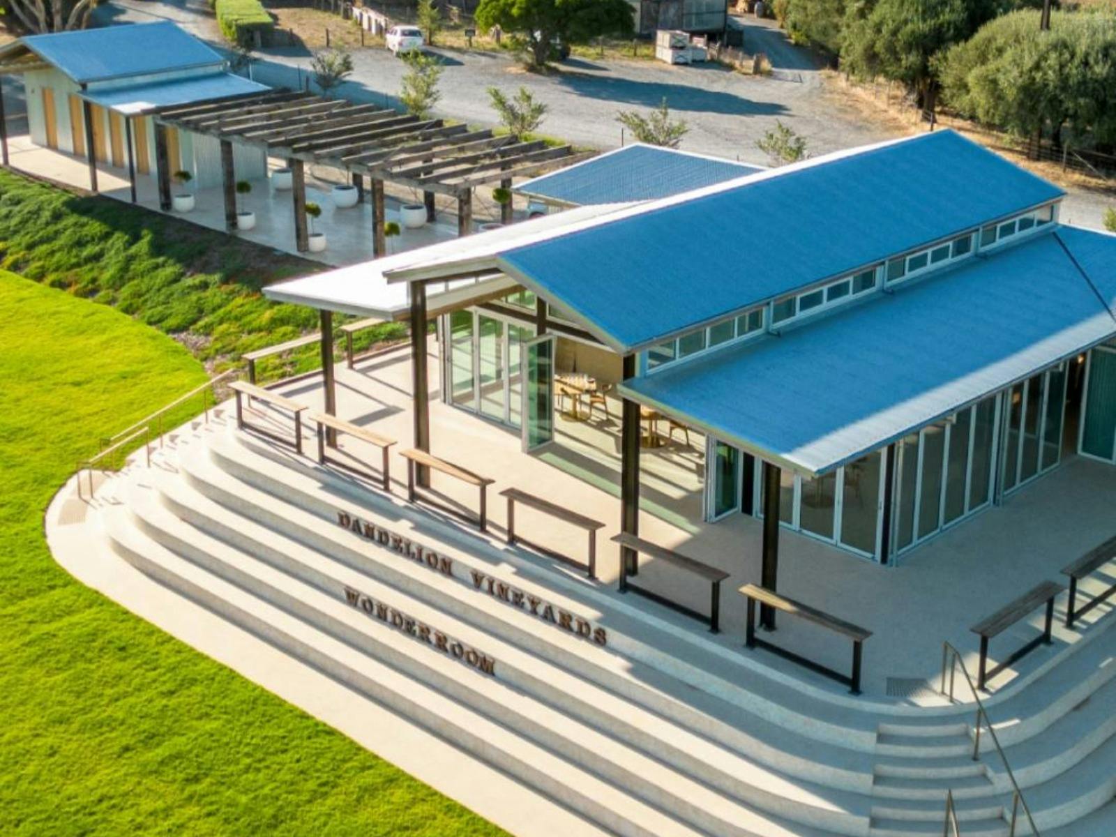 Drone external view of Dandelion Winery's Wonder Room