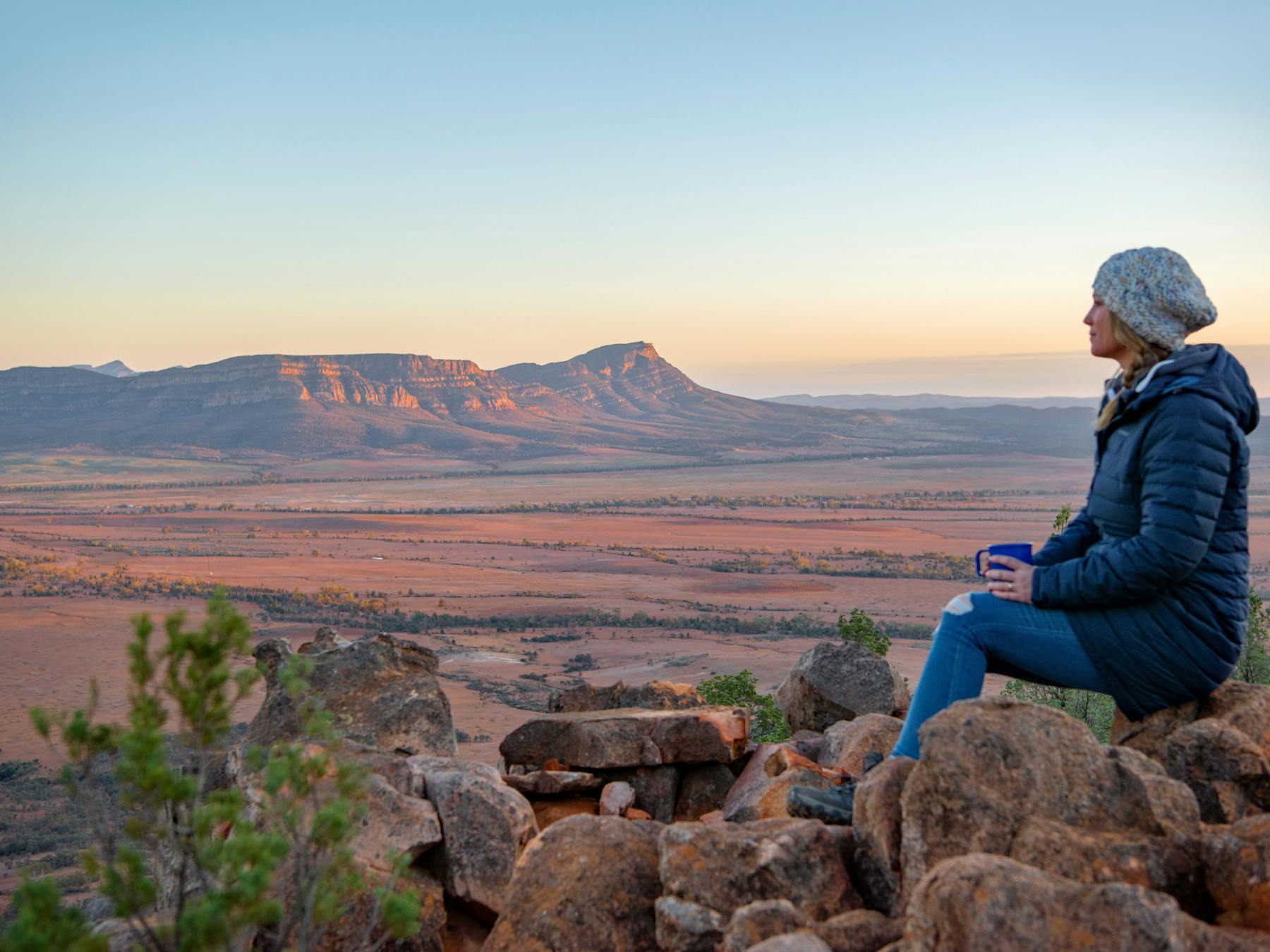 Wilpena Sunrise from Chace Range Campsite