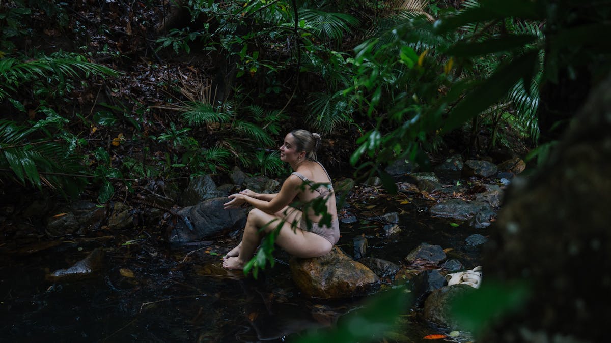 "Nestled within the property lies a pristine natural spring, where fresh-clear water flows through