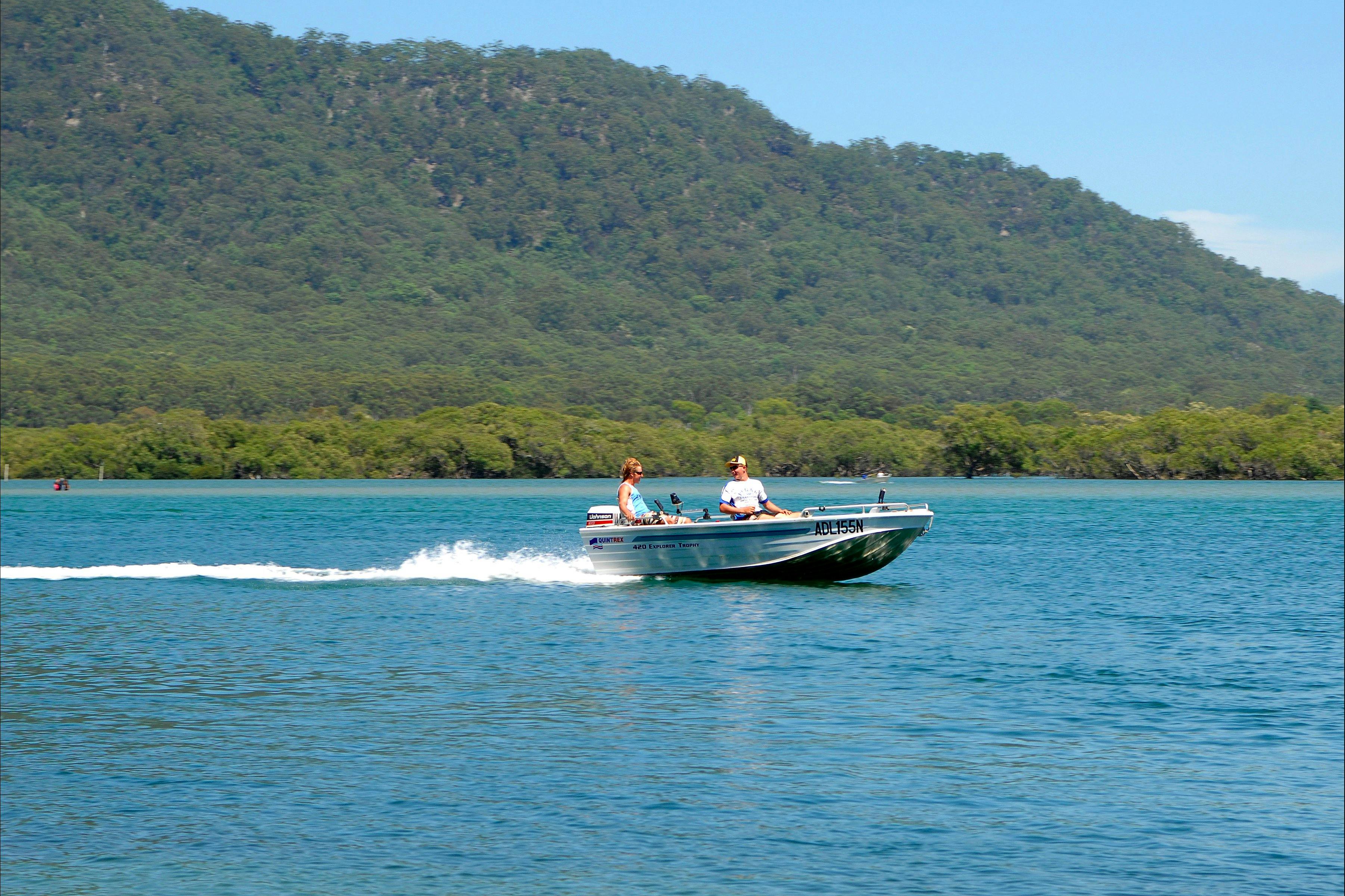 On-site boat ramp allows you to launch directly into the Camden Haven River from the park