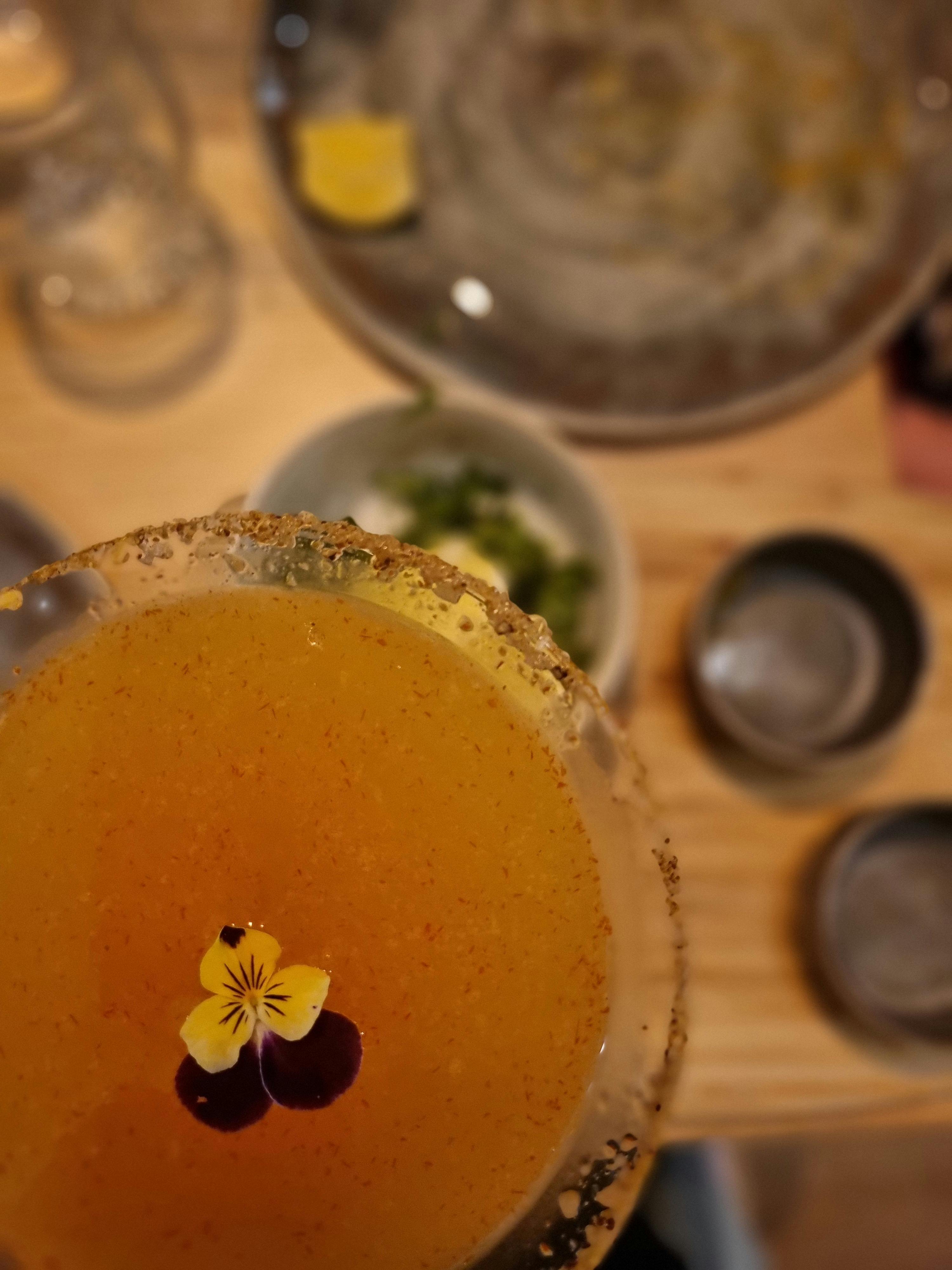 Spicy margarita cocktail