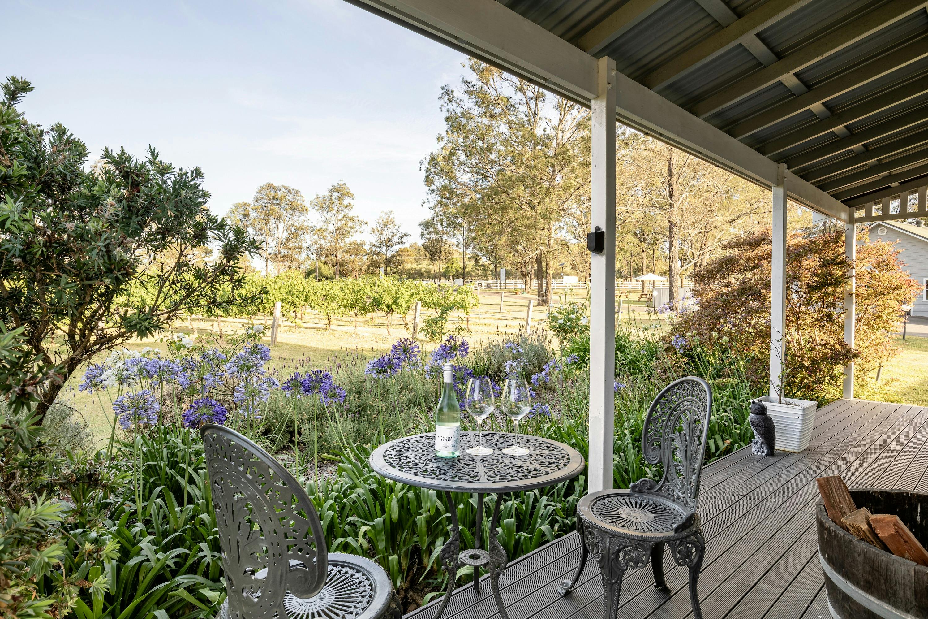 Drinks on the front verandah