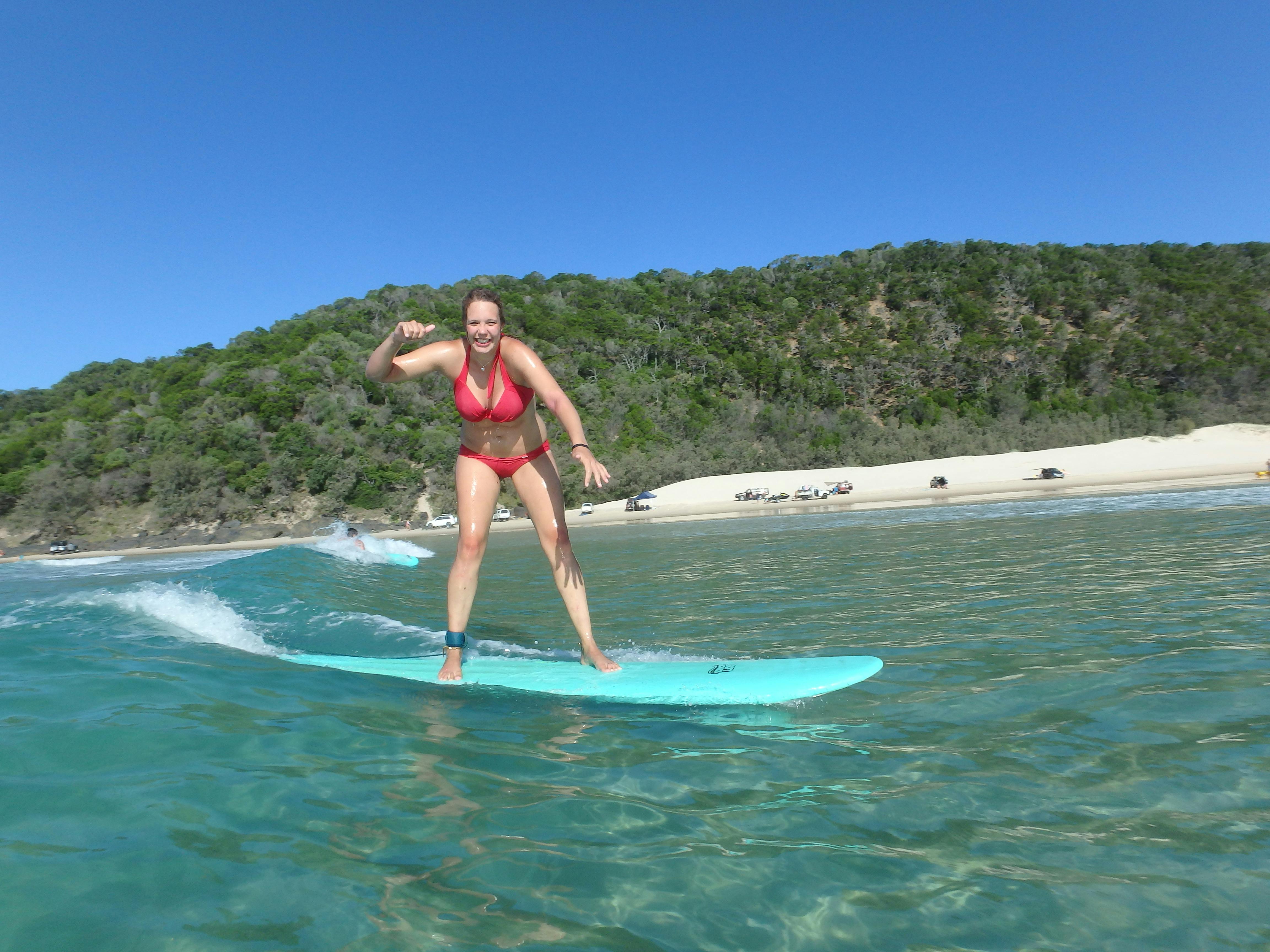 Epic Surf Lesson Noosa - Australia’s Longest Wave 4X4 Day Trip