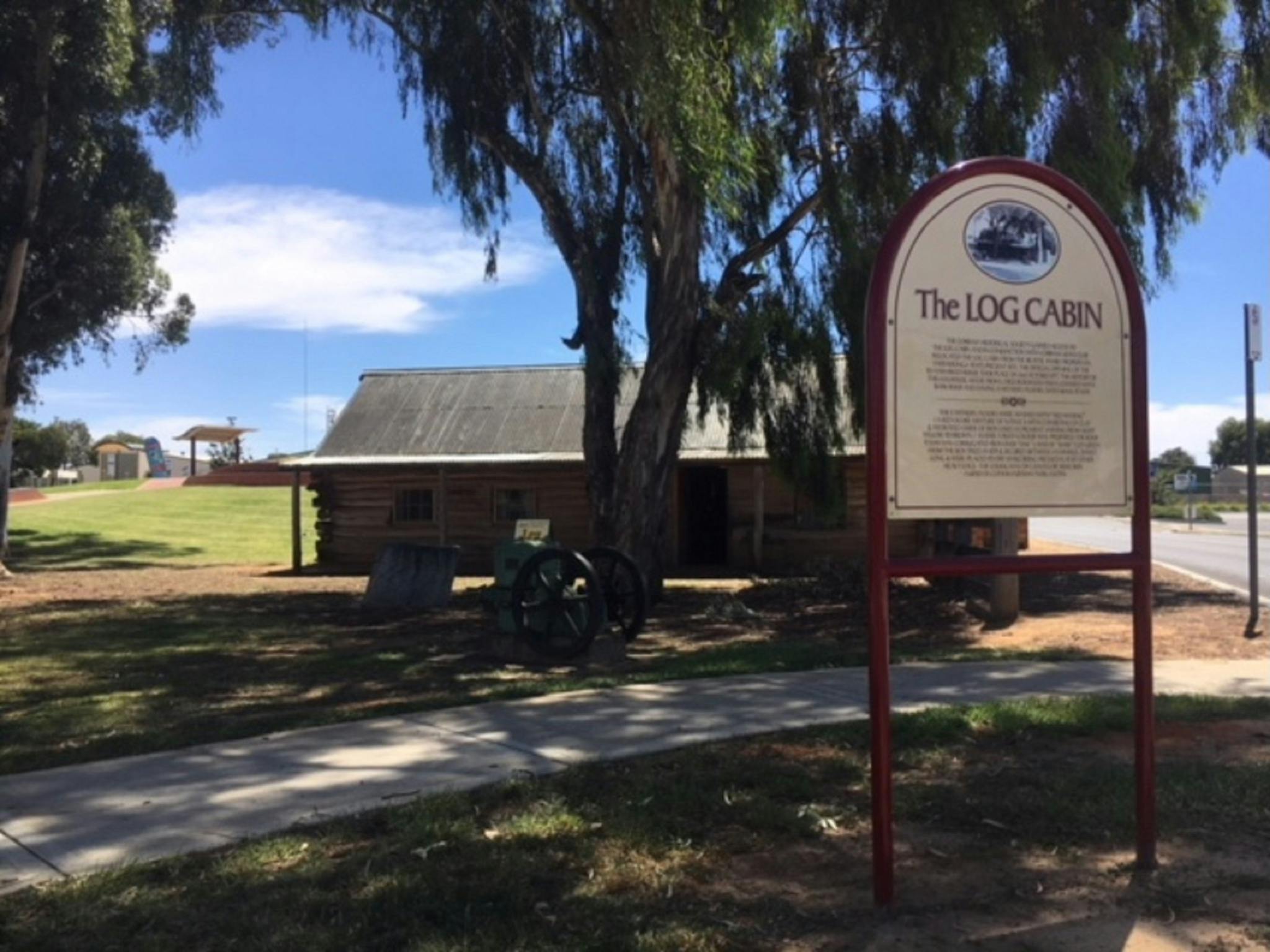 Log Cabin and Skate Park Beyond