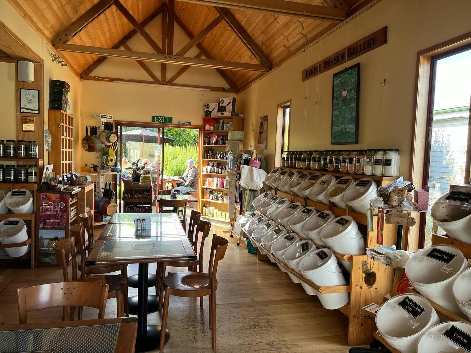 Inside the Purple Possum there is a diverse range of wholefoods