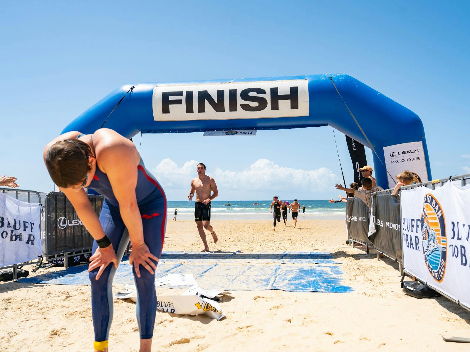 Finishers of Bluff To Bar Swim