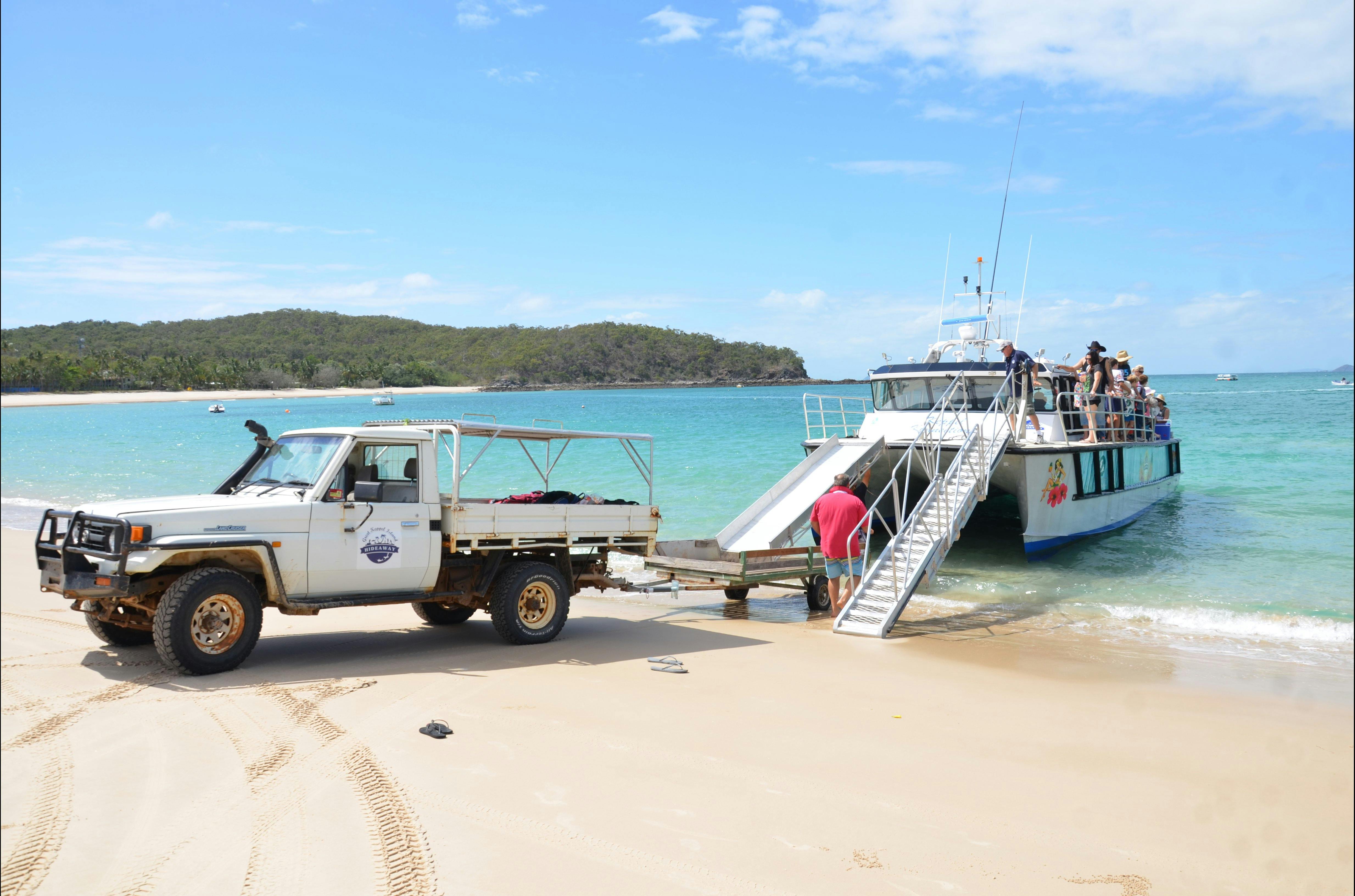 Arrival on Great Keppel