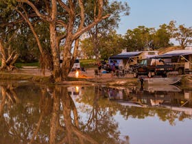 Camping by Cooper Creek, Innamincka