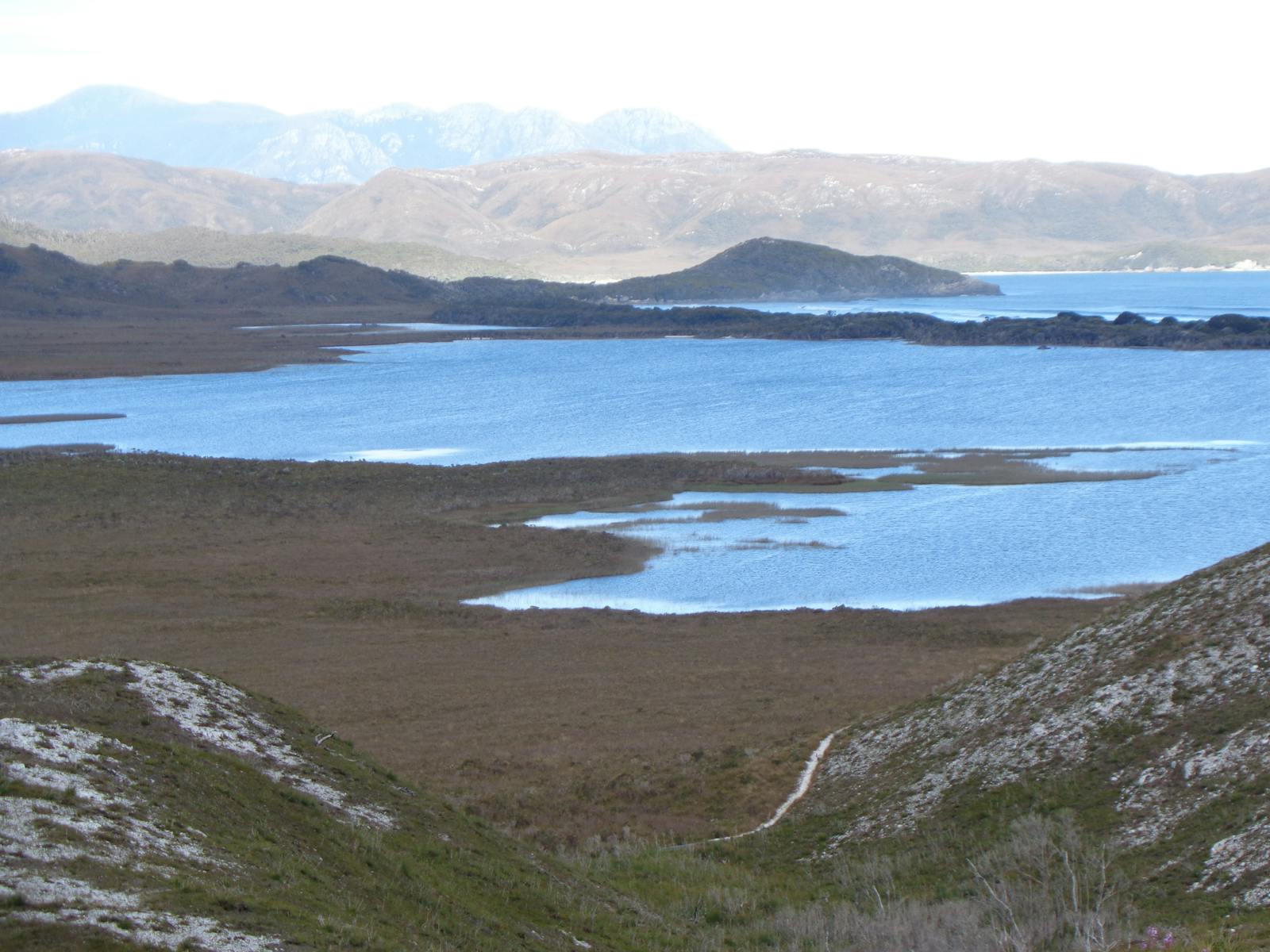 View of Freney Lagoon from The South Coast Track