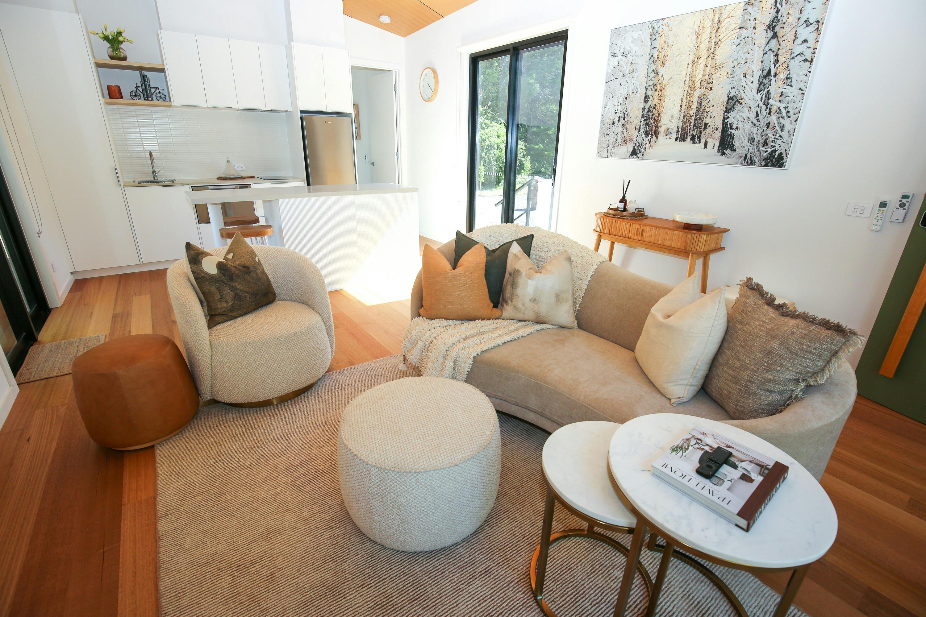 Lounge area with couches at Olive Retreat