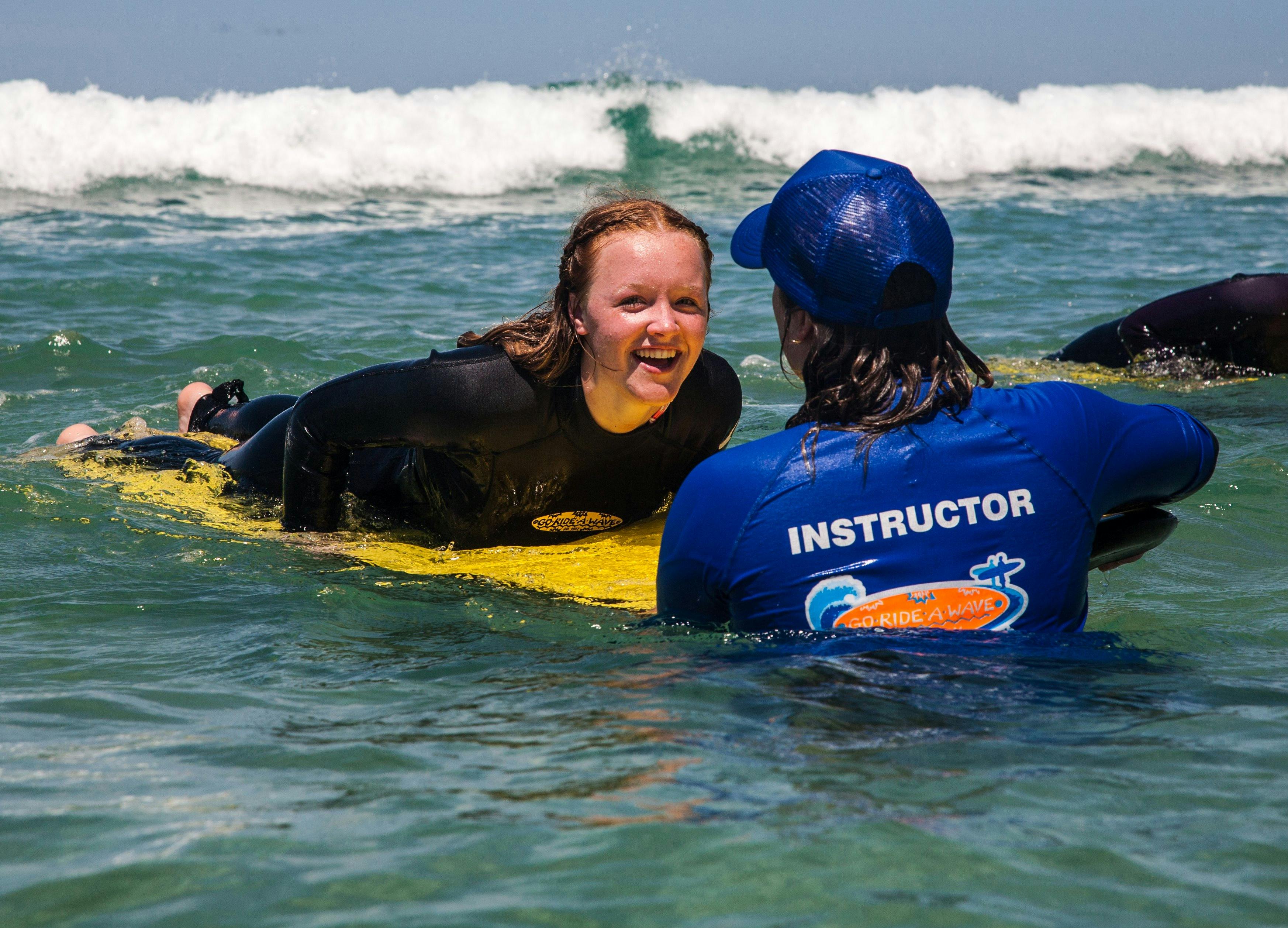 Learning to surf in Anglesea