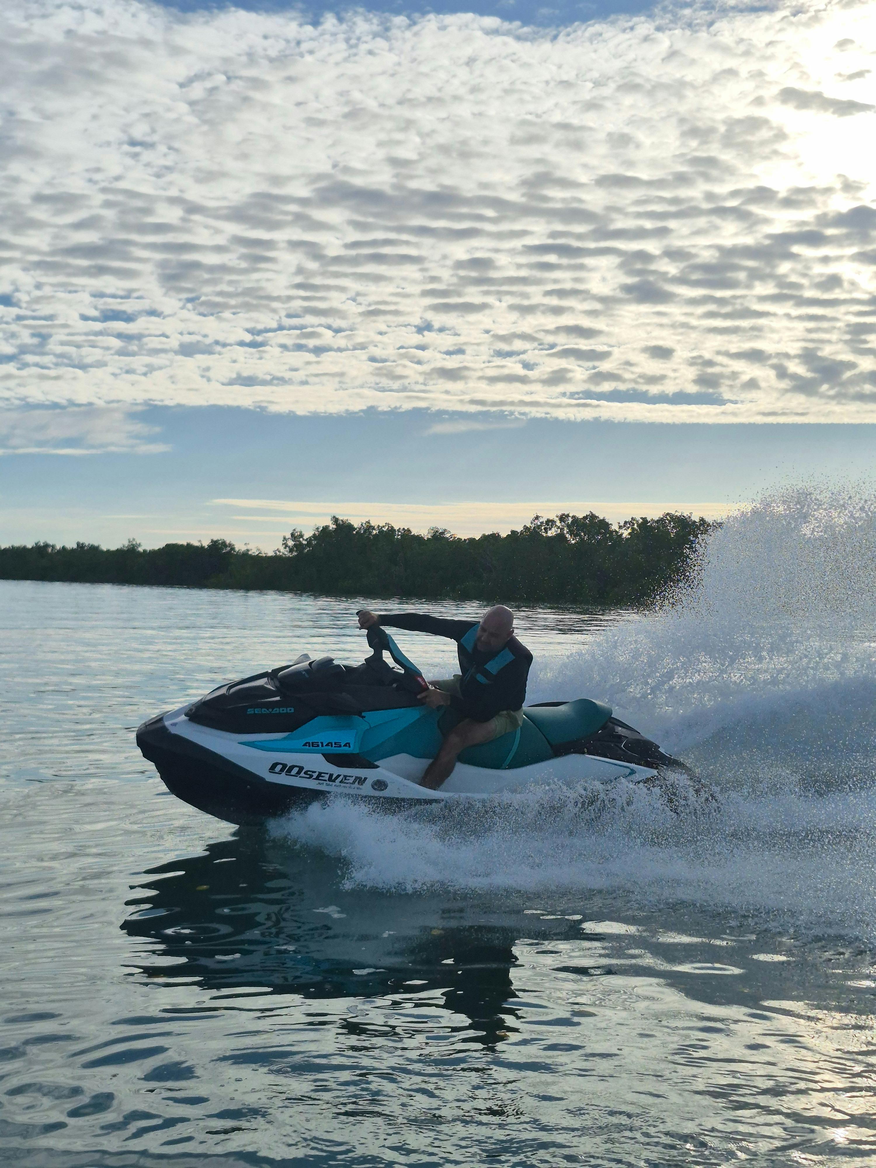Start your day with watching the sunrise and ride the jetski