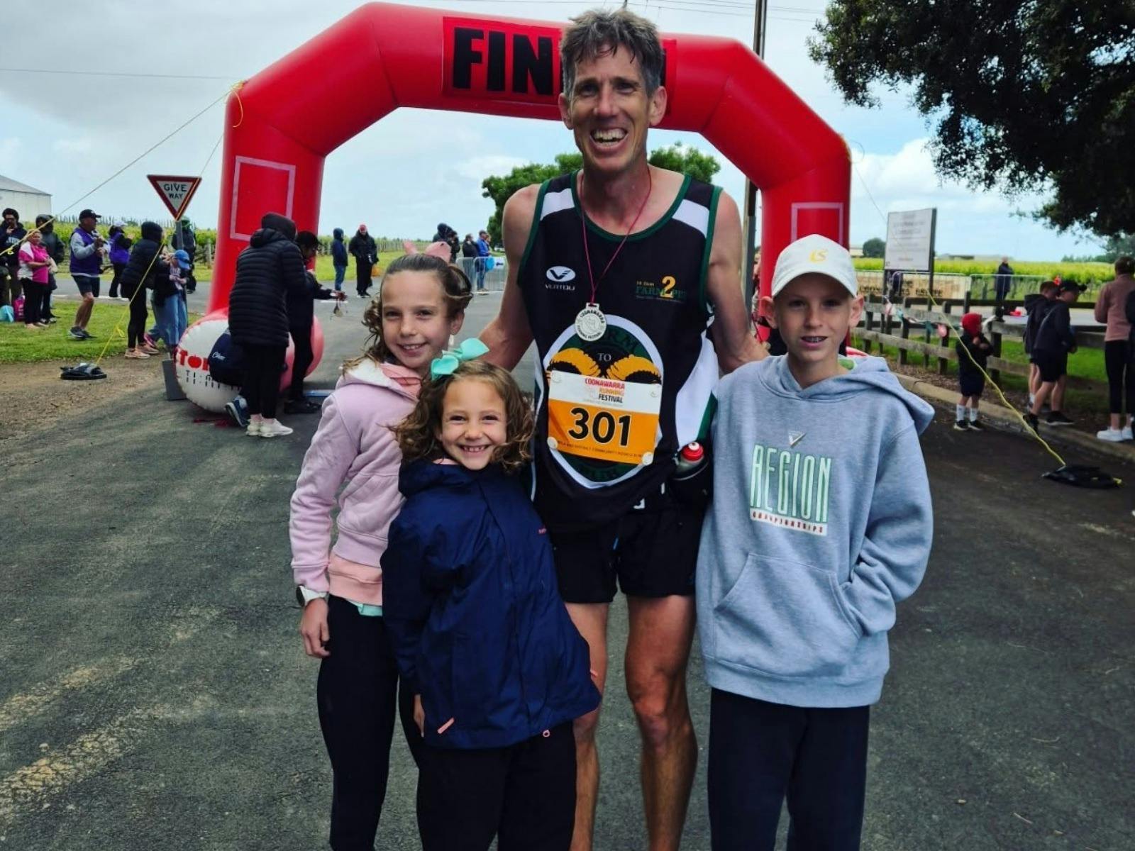 Running festival marathon winner