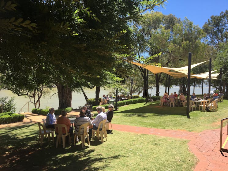 Beautiful location overlooking the Murray river.