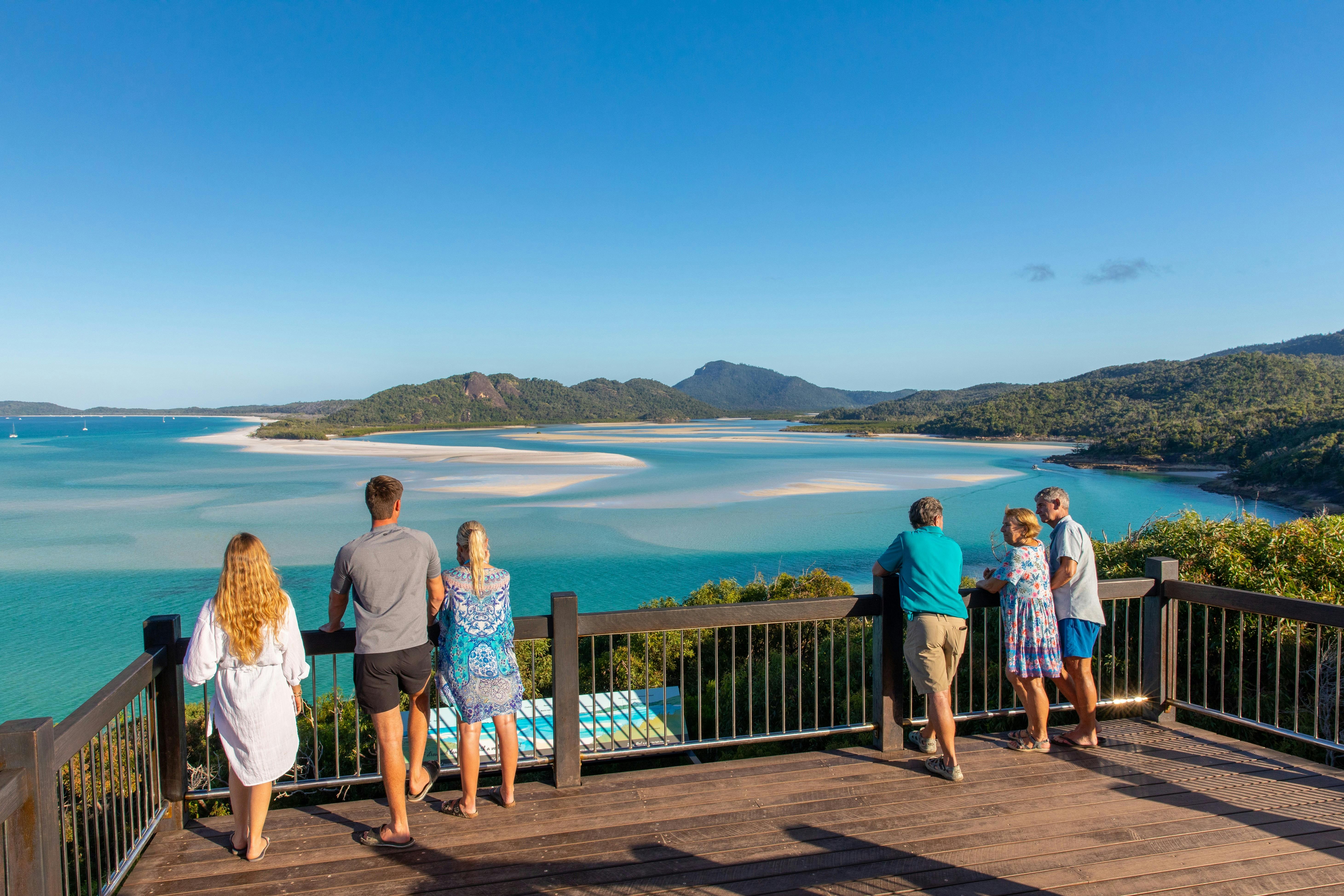 Small group enjoying the Hill Inlet views without crowds