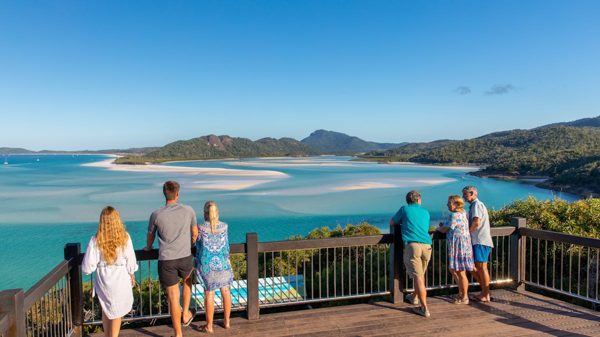 Small group enjoying the Hill Inlet views without crowds