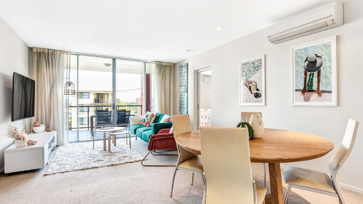 Combined lounge and dining area