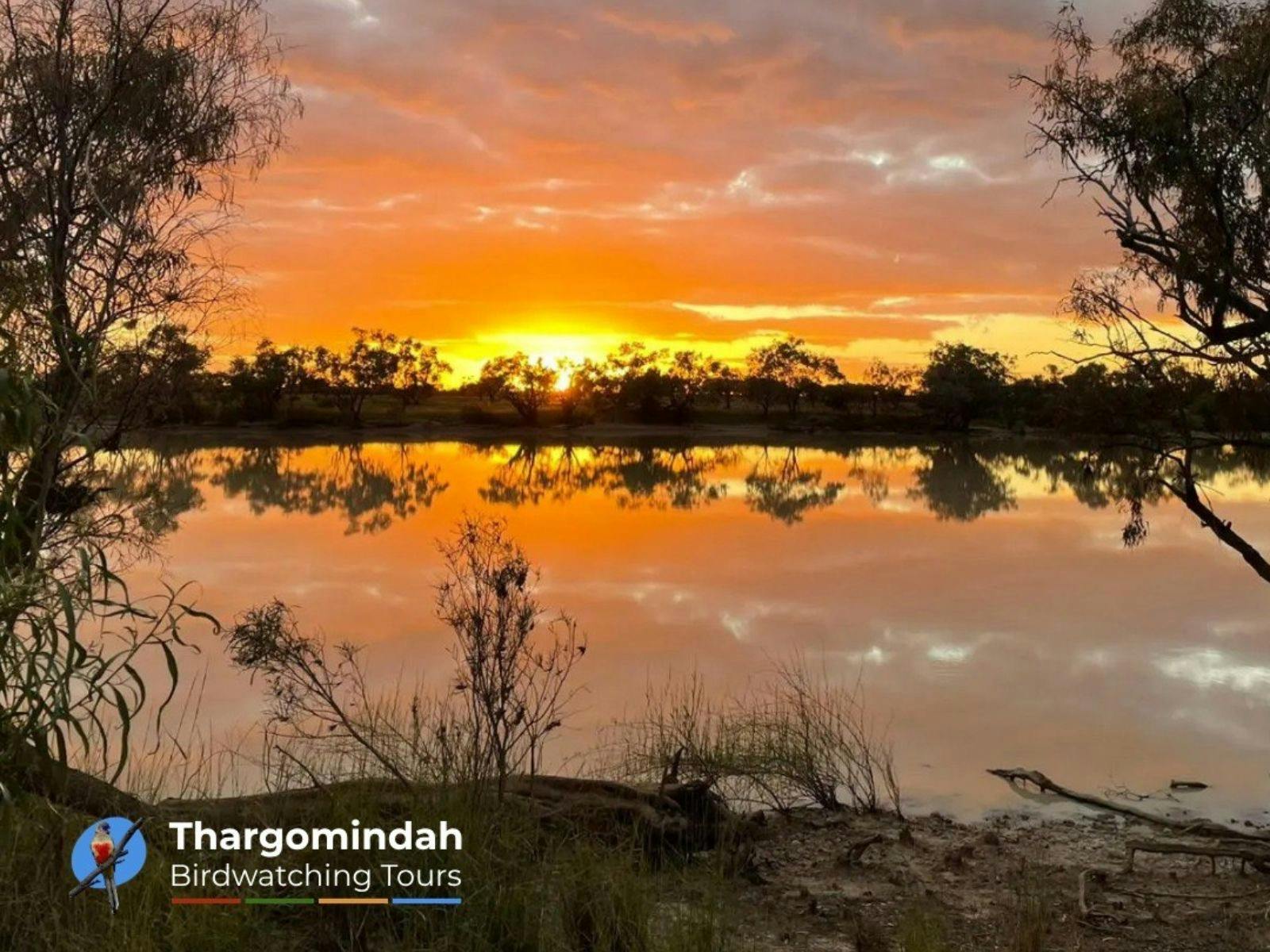 Bulloo River Flood Plain at Sunset