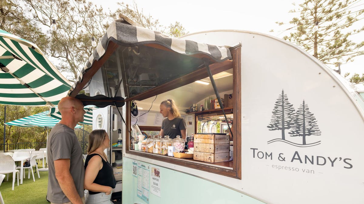 Early morning coffee van