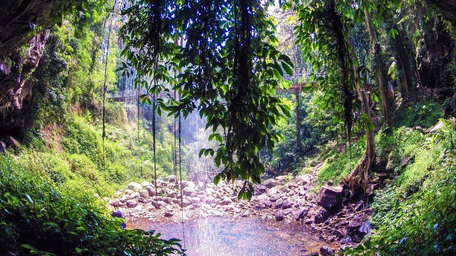 Crystal Shower Falls Walk
